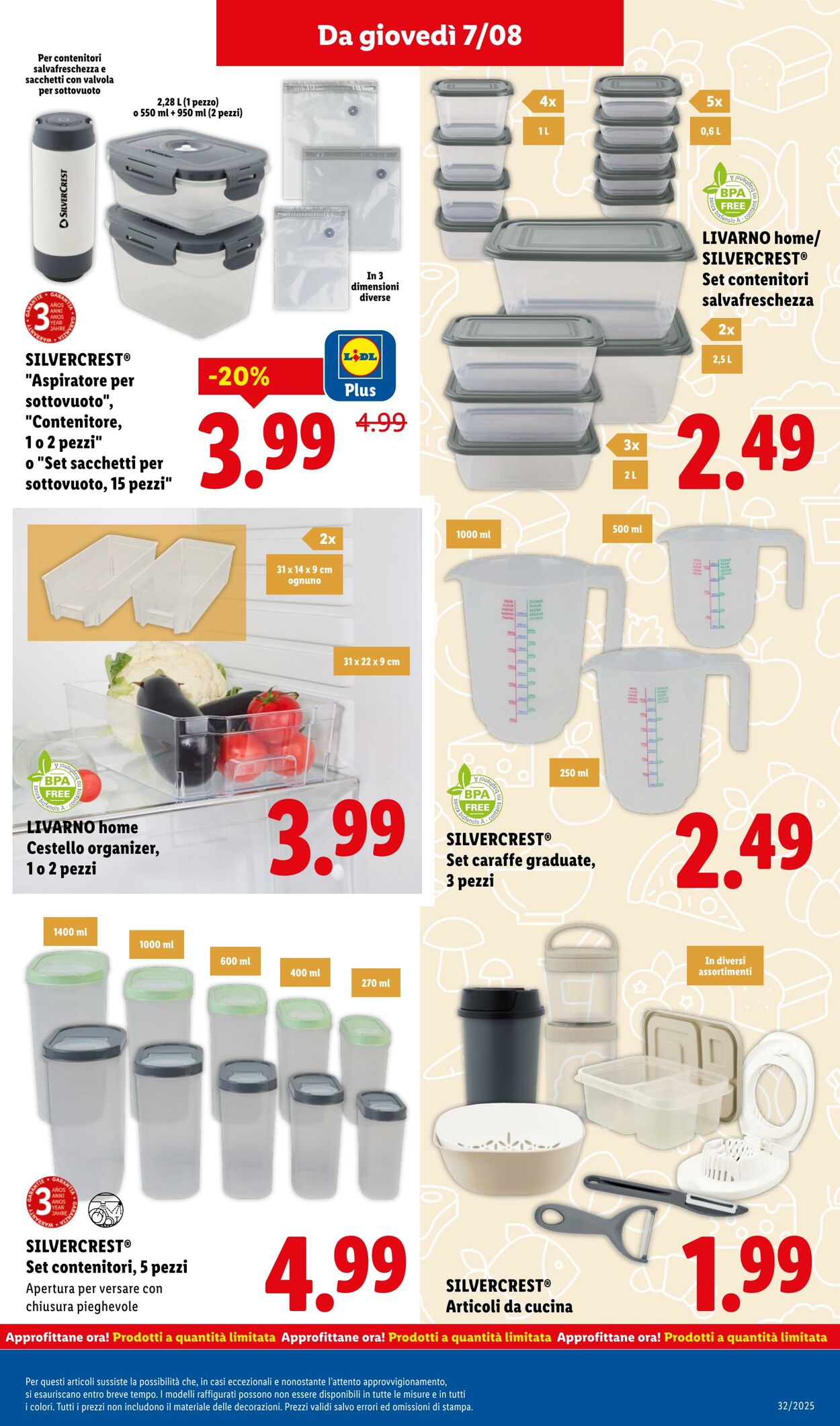 Volantino Lidl 04.08.2025 - 10.08.2025