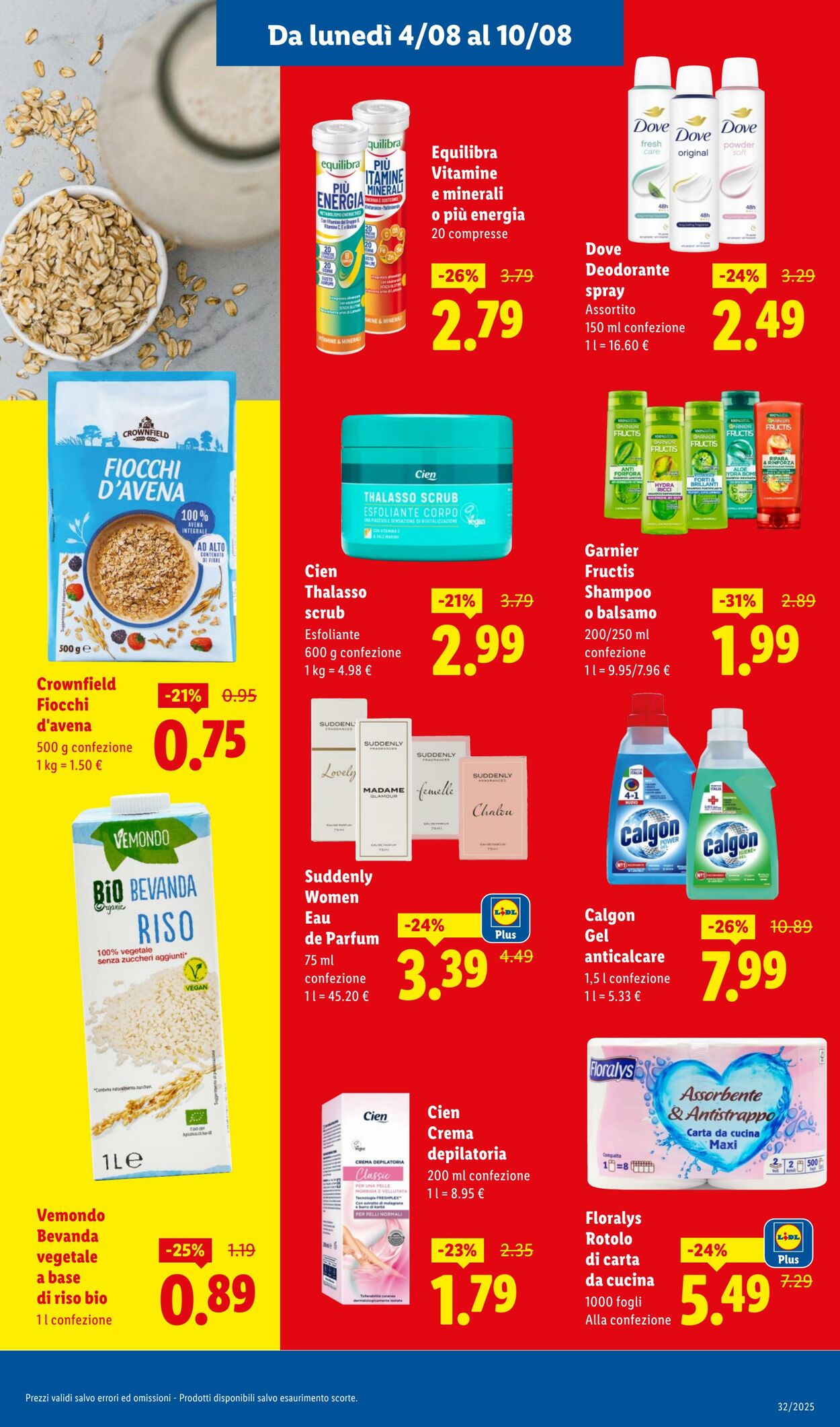 Volantino Lidl 04.08.2025 - 10.08.2025