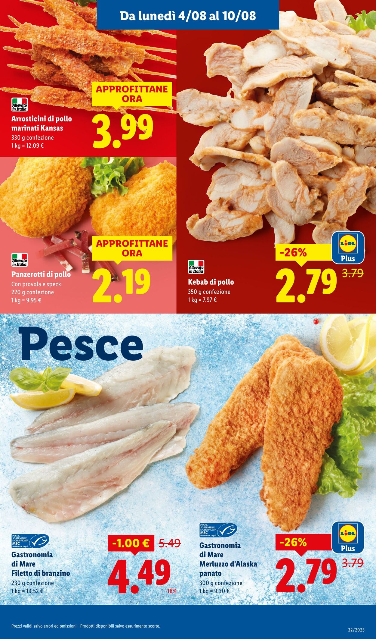 Volantino Lidl 04.08.2025 - 10.08.2025