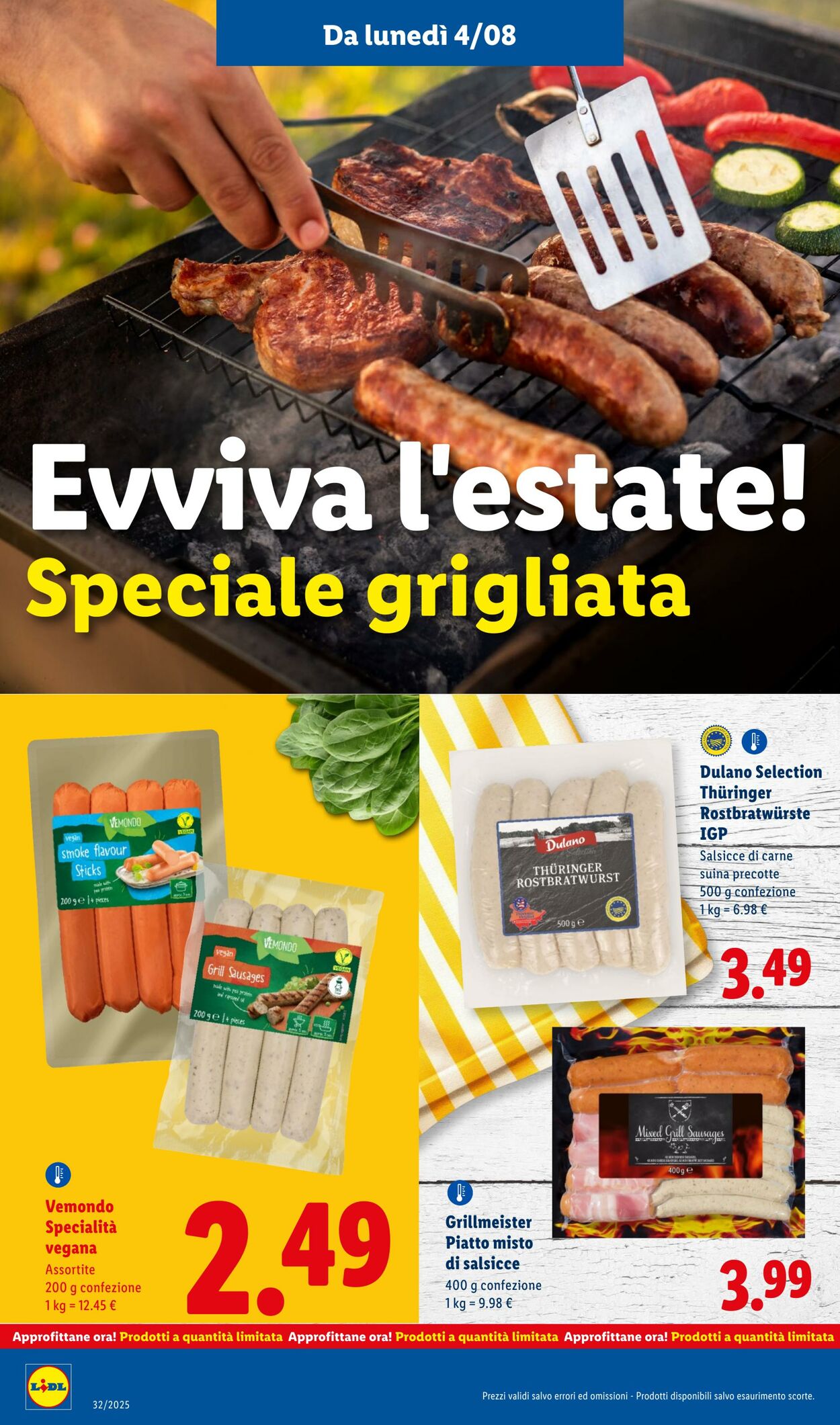 Volantino Lidl 04.08.2025 - 10.08.2025