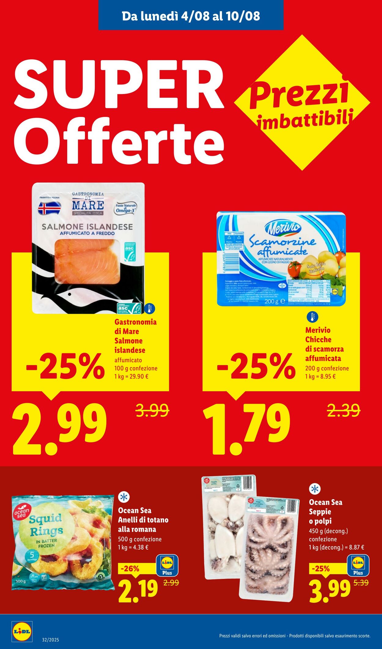 Volantino Lidl 04.08.2025 - 10.08.2025