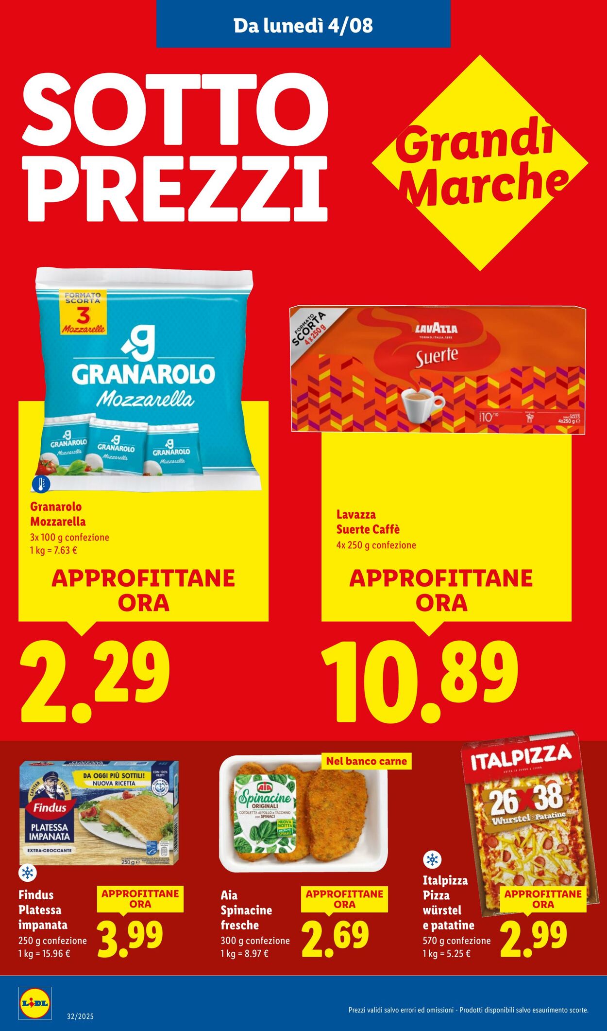 Volantino Lidl 04.08.2025 - 10.08.2025
