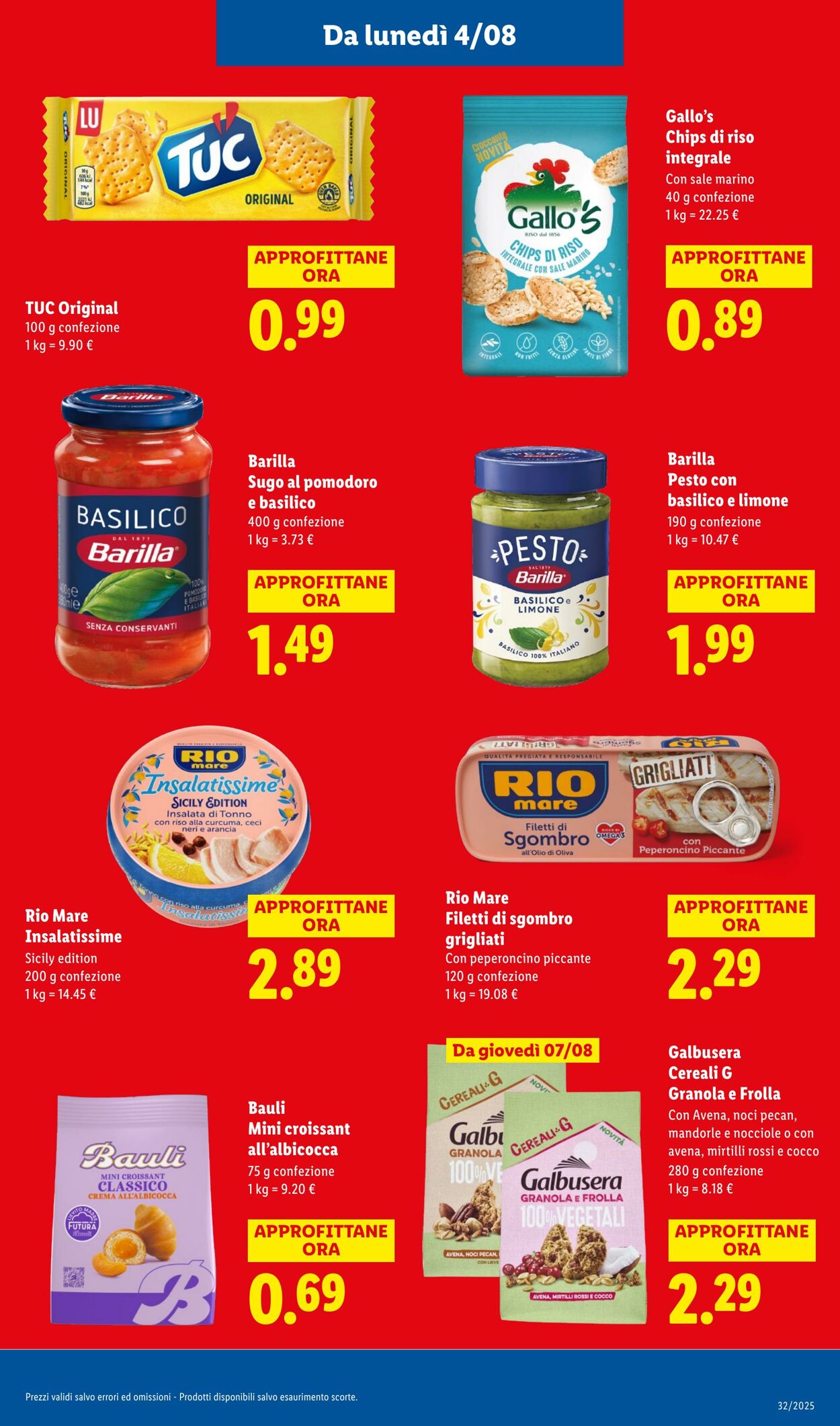 Volantino Lidl 04.08.2025 - 10.08.2025