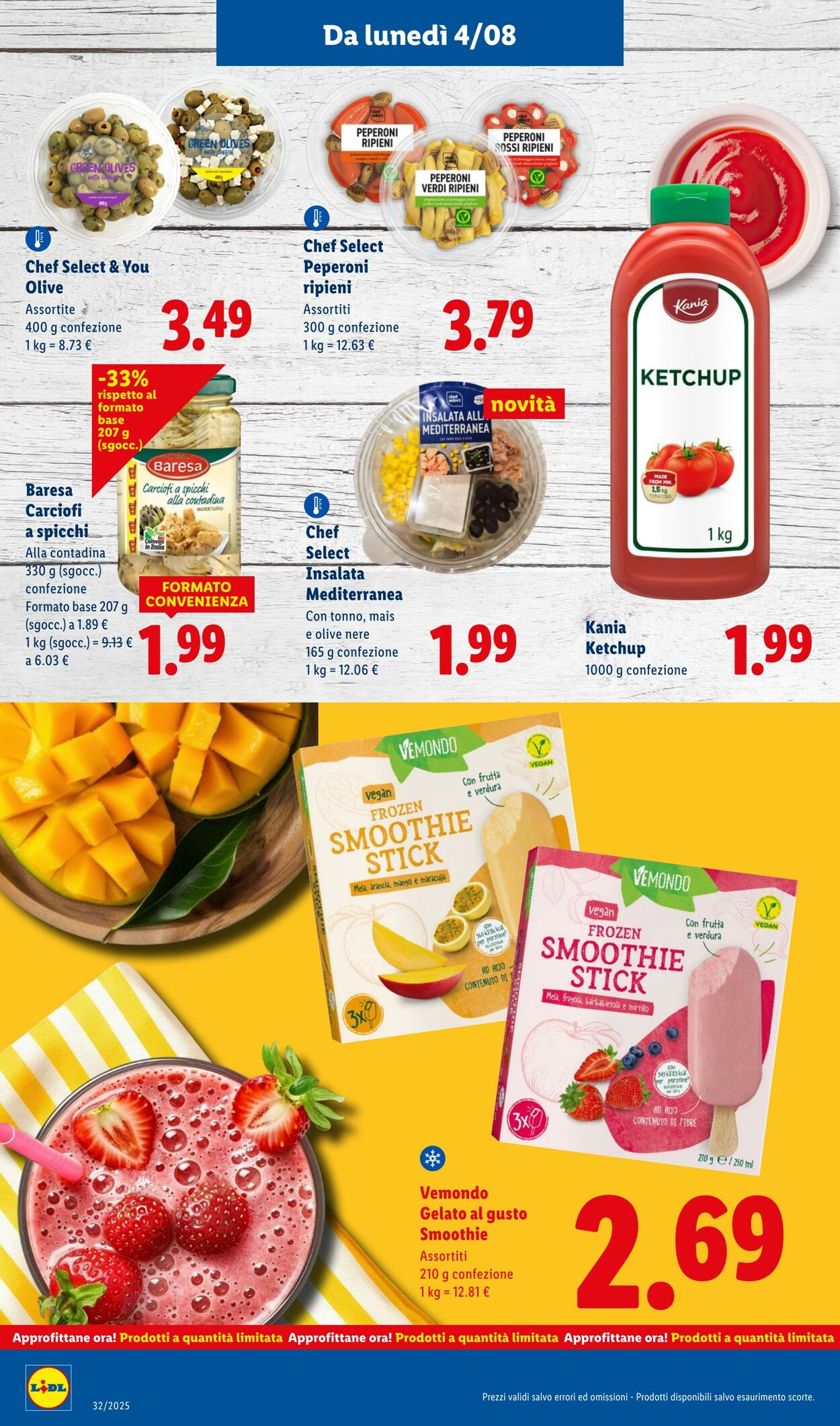 Volantino Lidl 04.08.2025 - 10.08.2025