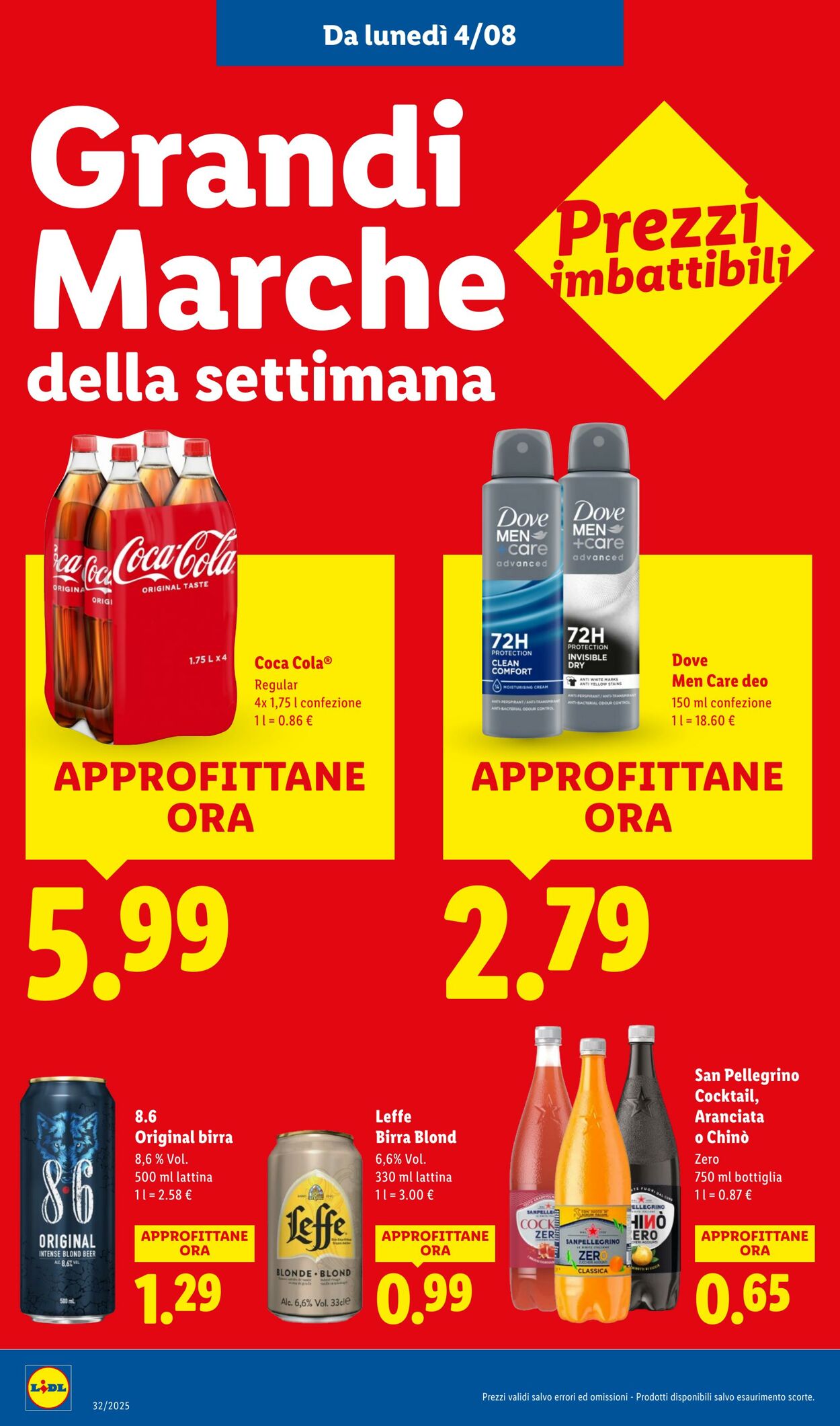 Volantino Lidl 04.08.2025 - 10.08.2025