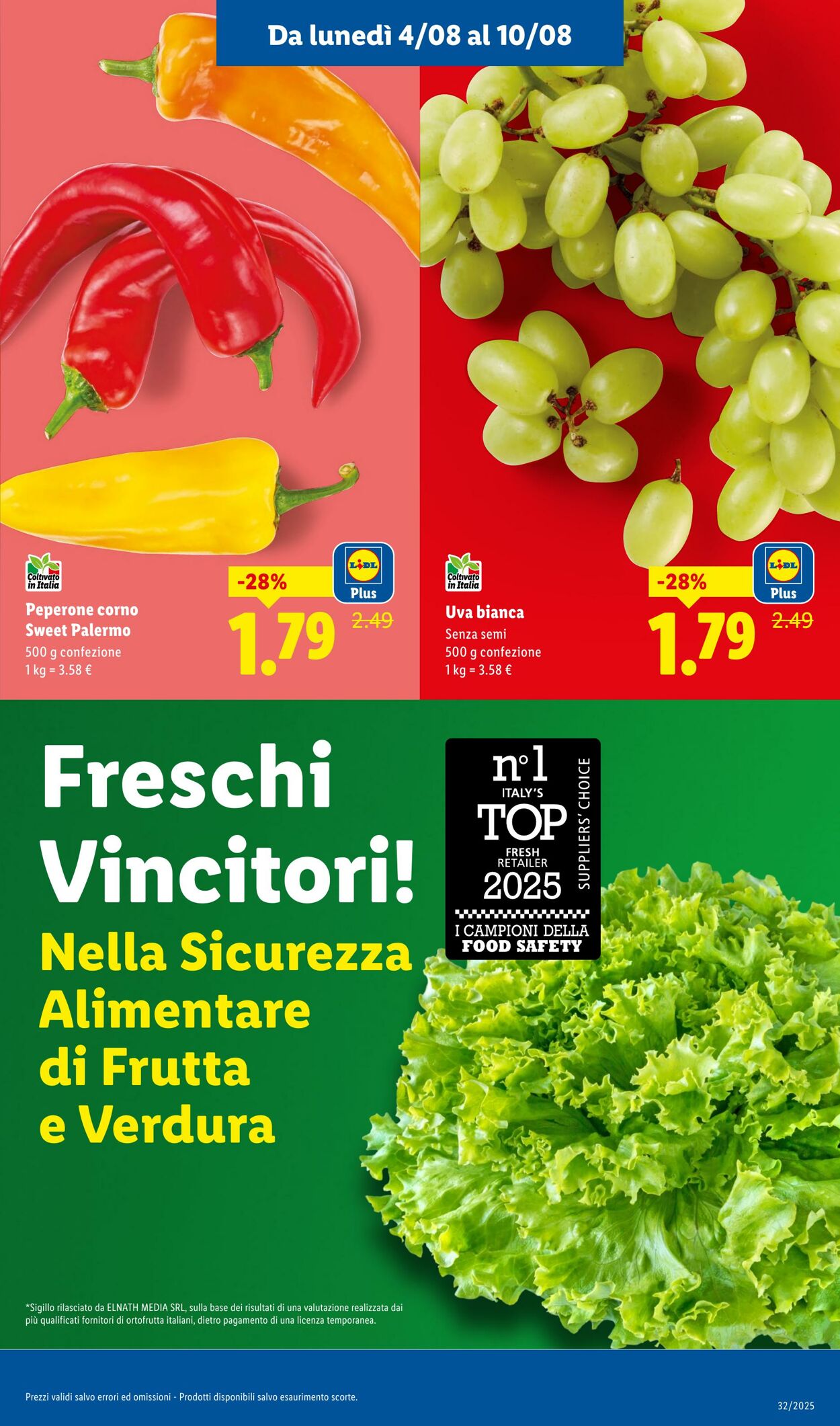 Volantino Lidl 04.08.2025 - 10.08.2025