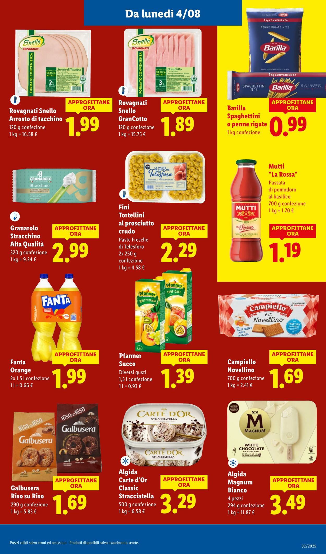 Volantino Lidl 04.08.2025 - 10.08.2025