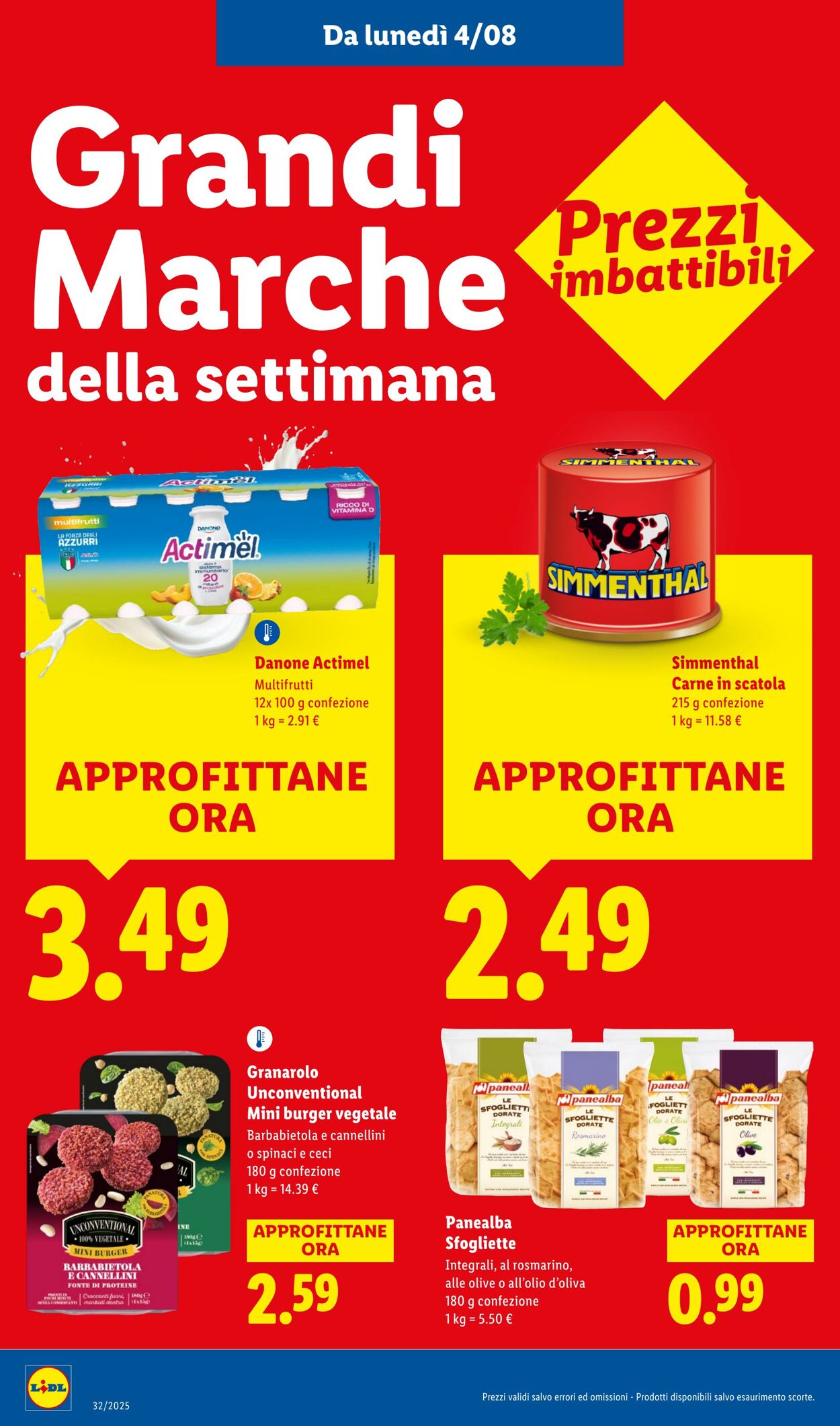 Volantino Lidl 04.08.2025 - 10.08.2025