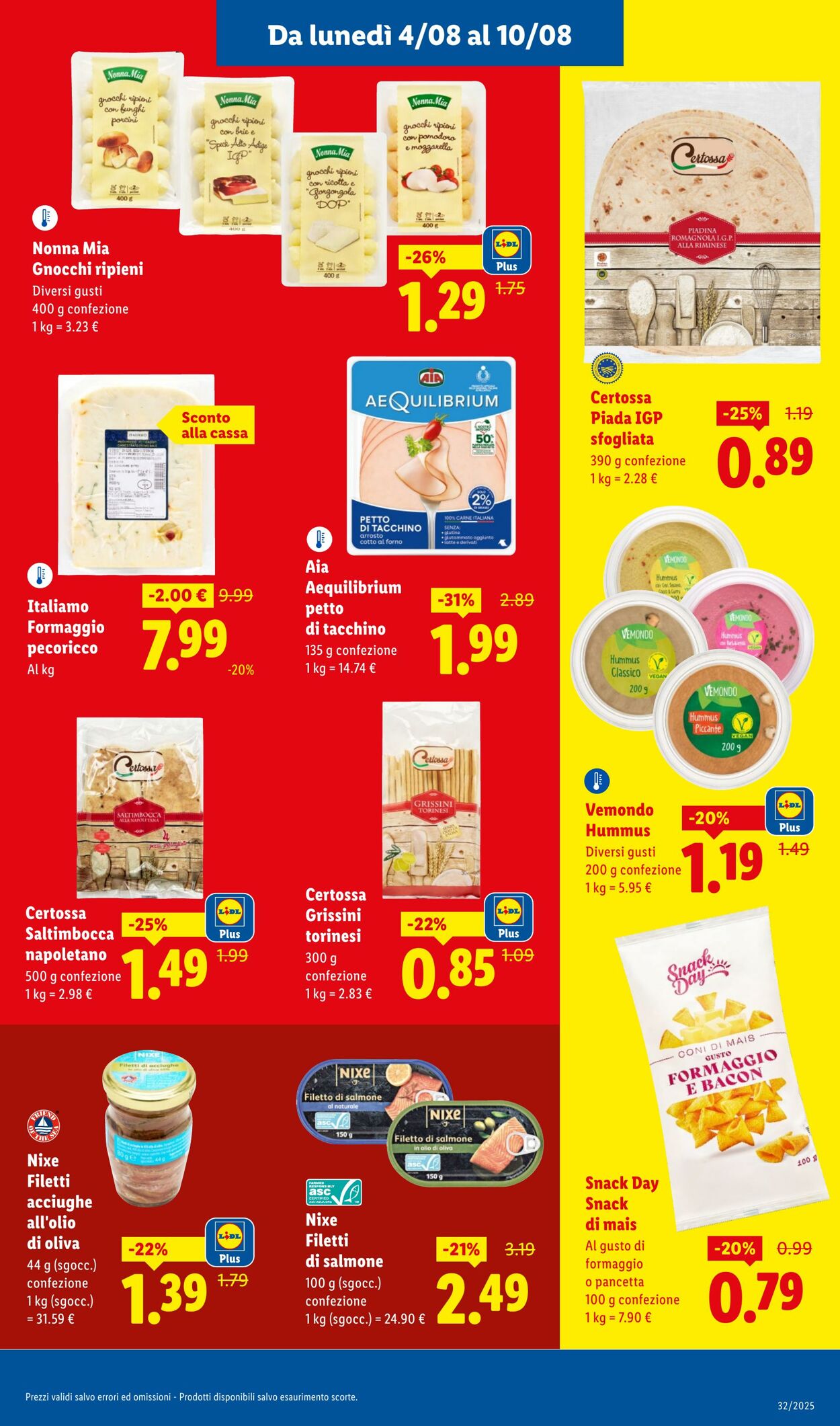 Volantino Lidl 04.08.2025 - 10.08.2025