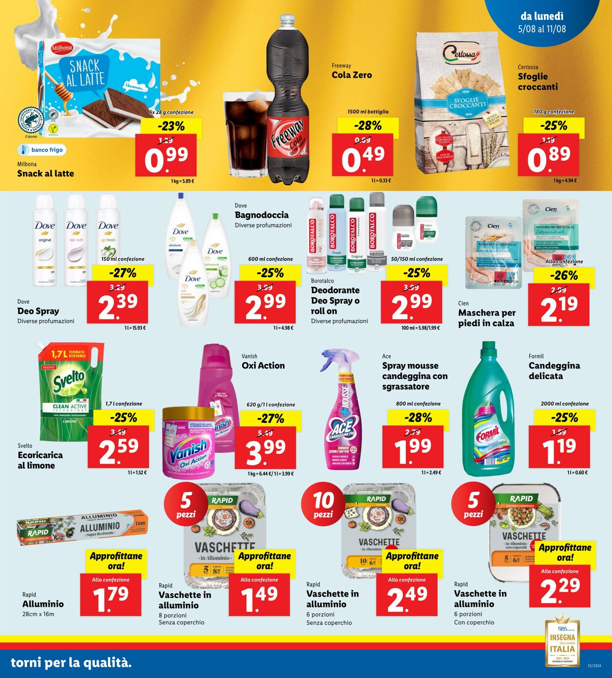 Volantino Lidl 05.08.2024 - 11.08.2024