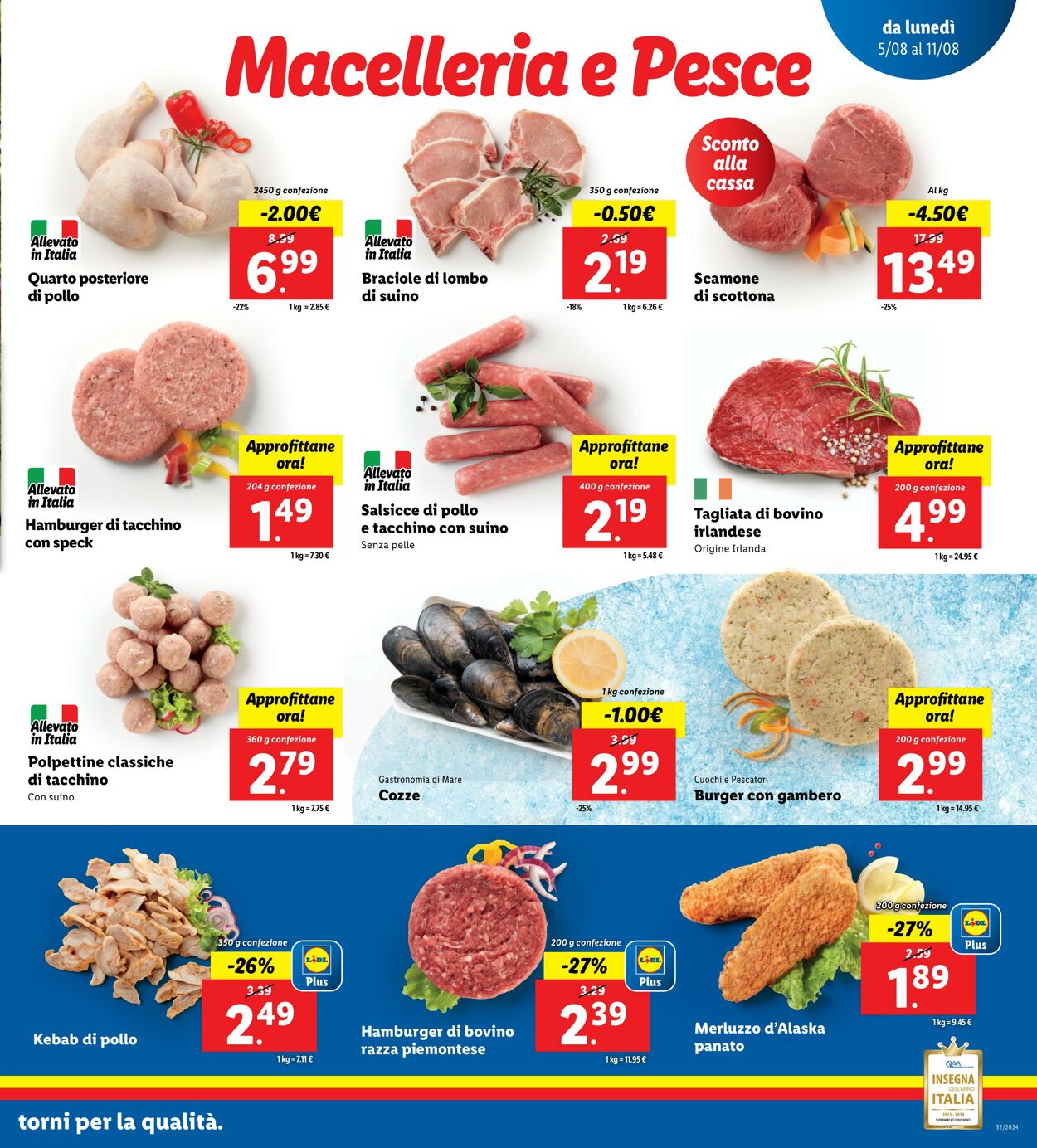 Volantino Lidl 05.08.2024 - 11.08.2024