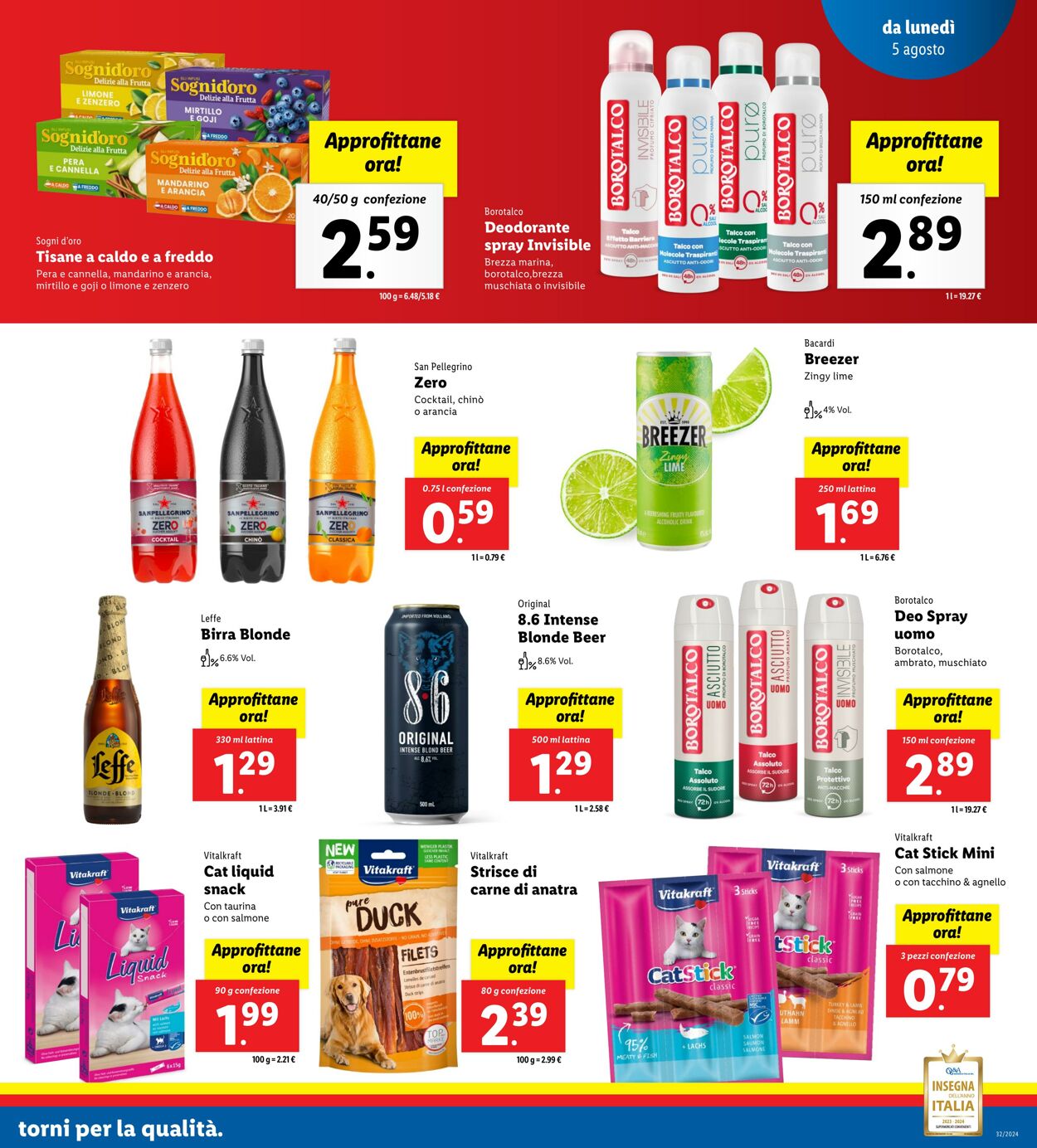 Volantino Lidl 05.08.2024 - 11.08.2024