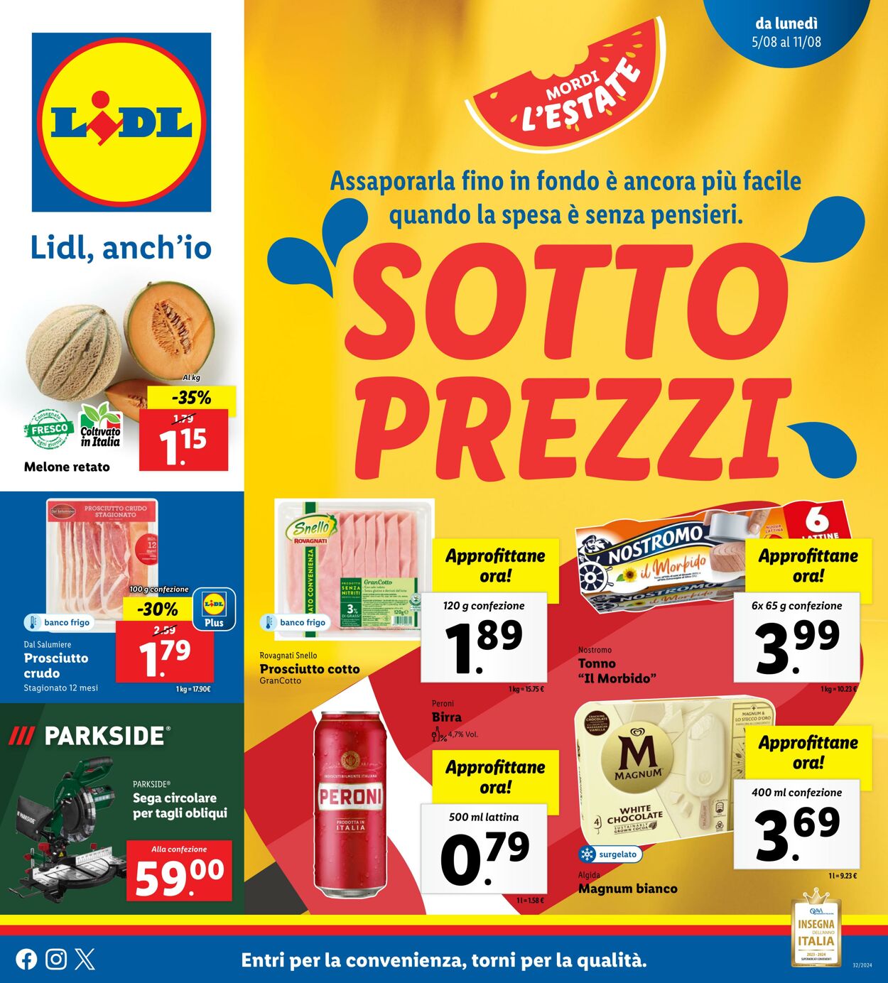 Volantino Lidl 05.08.2024 - 11.08.2024