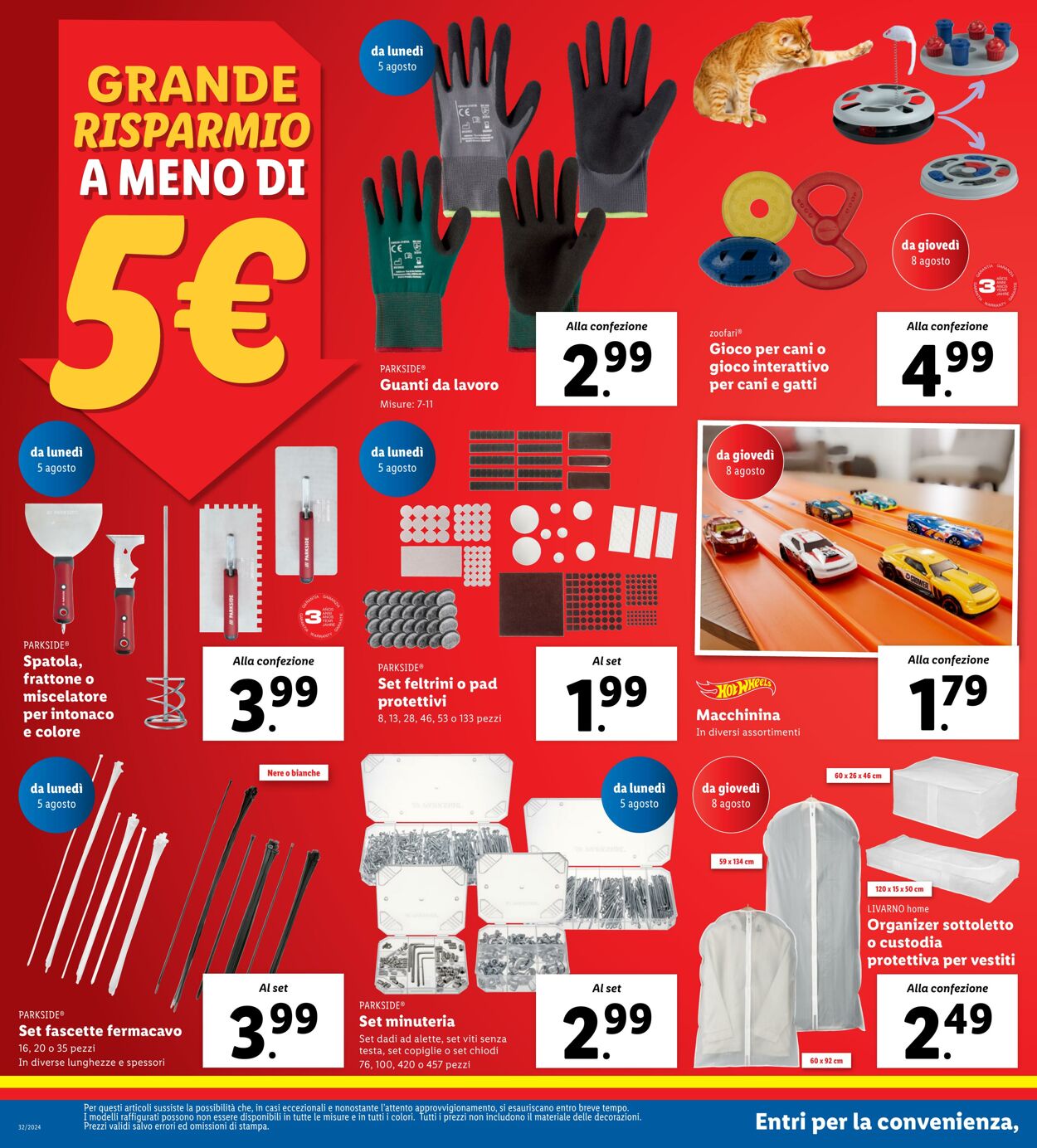 Volantino Lidl 05.08.2024 - 11.08.2024