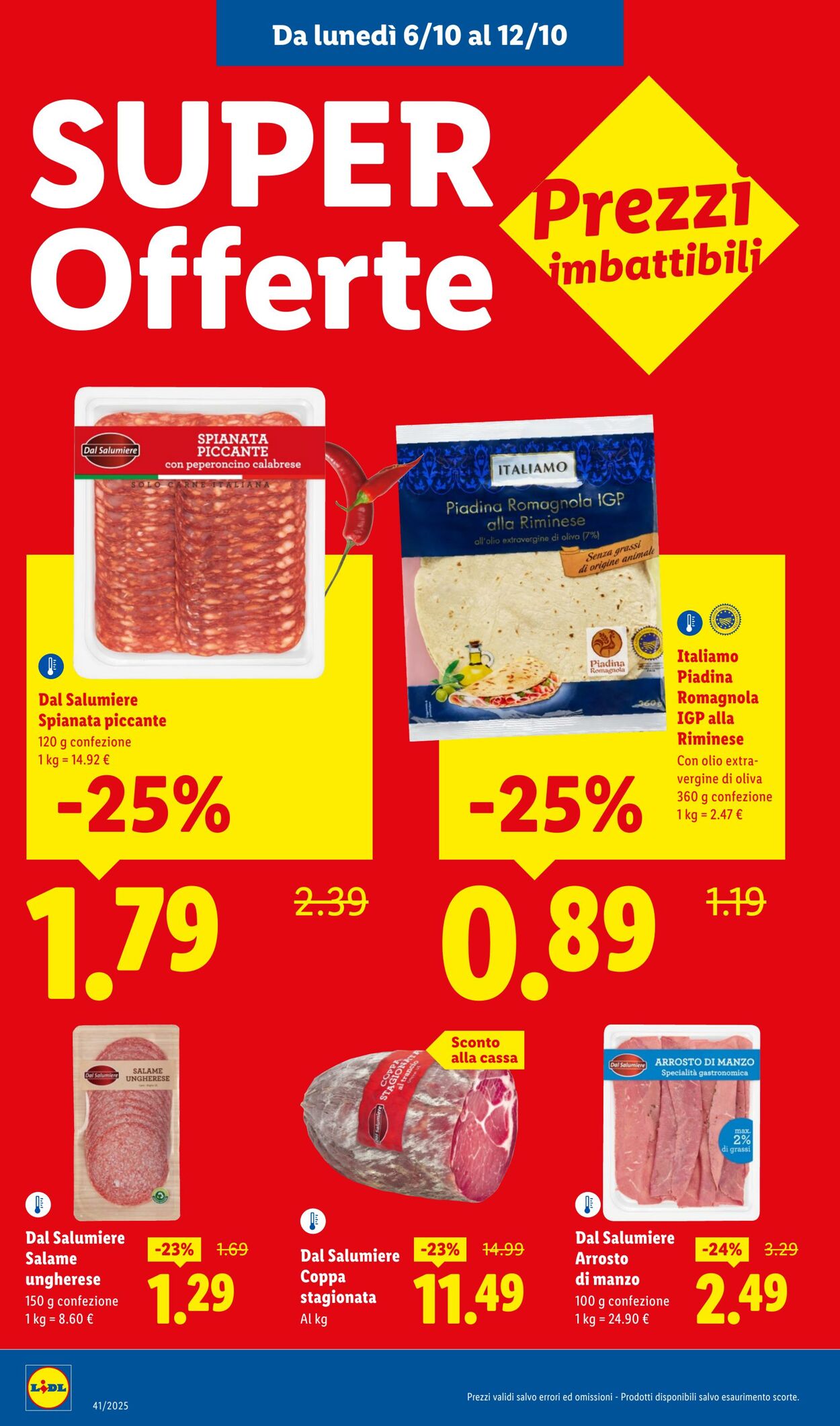 Volantino Lidl 06.10.2025 - 12.10.2025