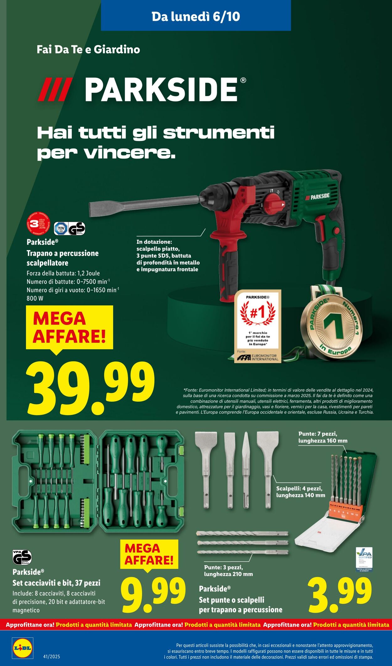Volantino Lidl 06.10.2025 - 12.10.2025