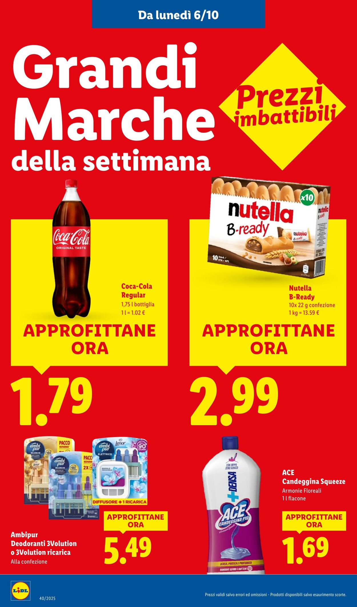 Volantino Lidl 06.10.2025 - 12.10.2025