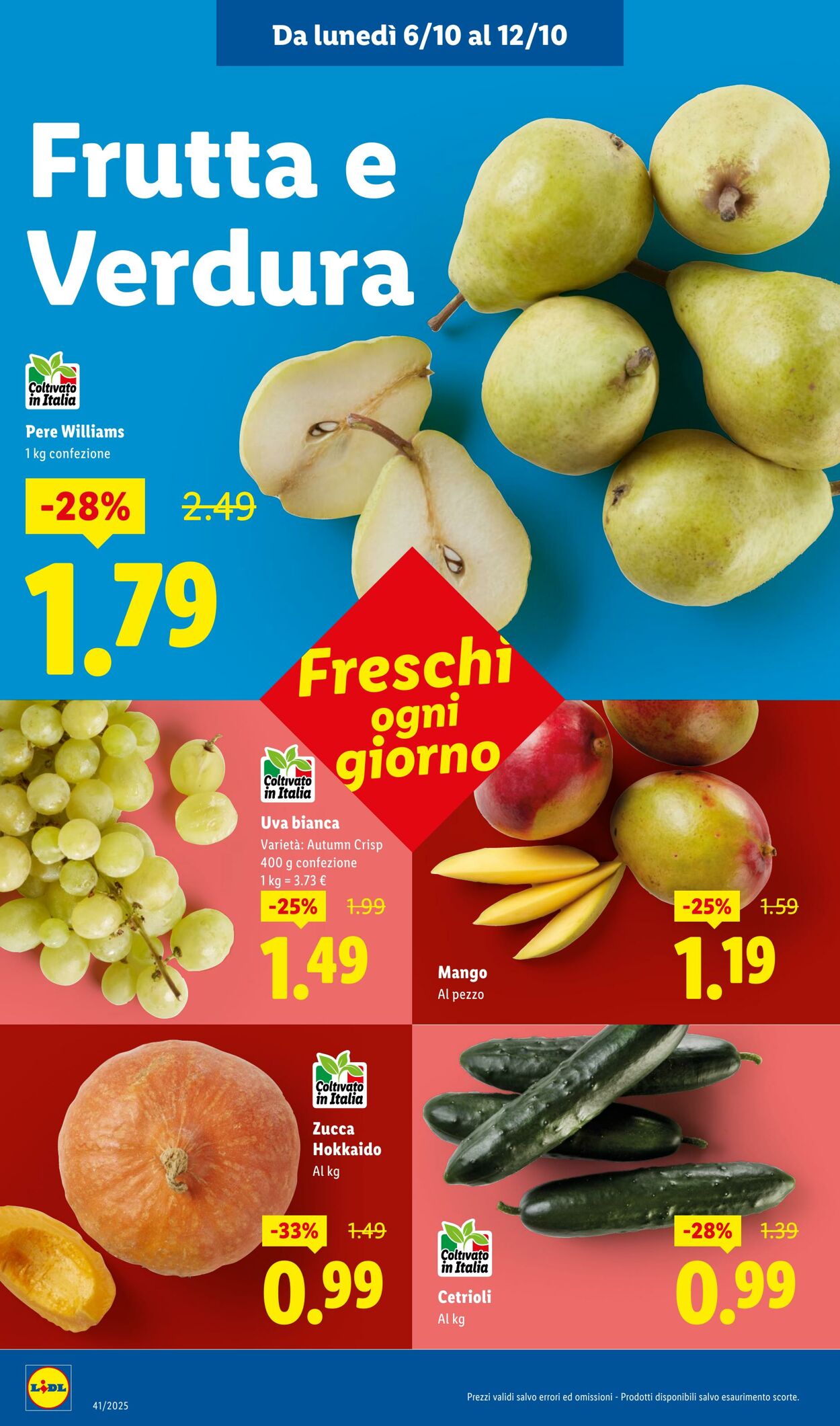 Volantino Lidl 06.10.2025 - 12.10.2025