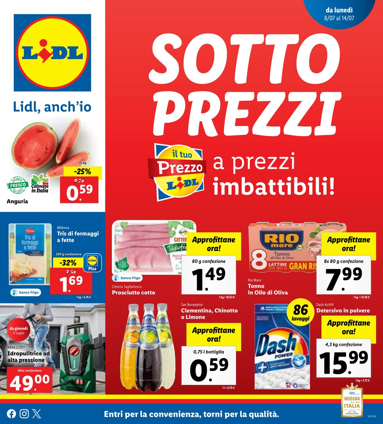 Volantino Lidl 08.07.2024 - 14.07.2024