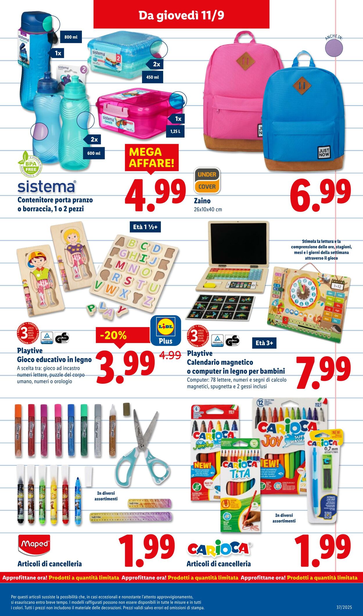 Volantino Lidl 08.09.2025 - 14.09.2025