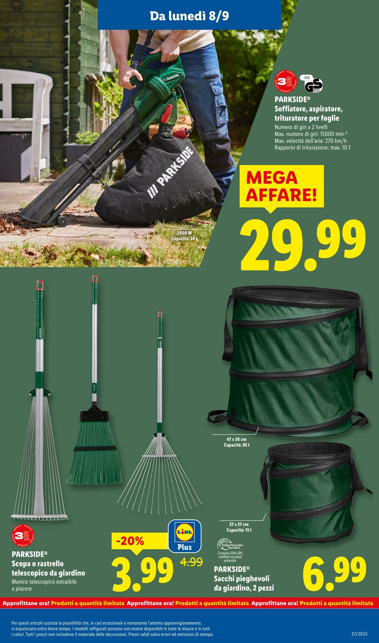 Volantino Lidl 08.09.2025 - 14.09.2025
