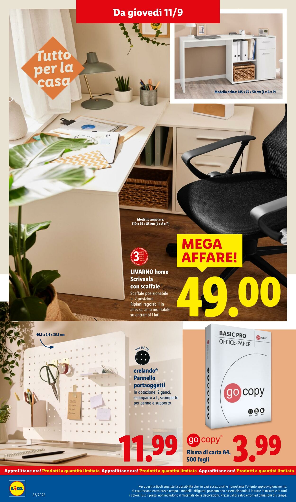 Volantino Lidl 08.09.2025 - 14.09.2025