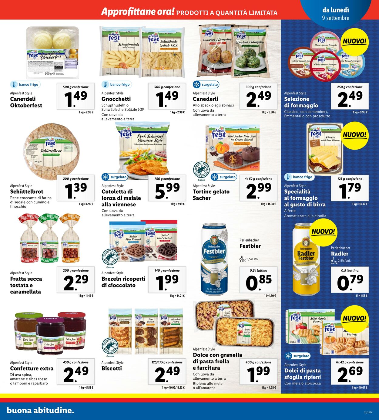 Volantino Lidl 09.09.2024 - 15.09.2024