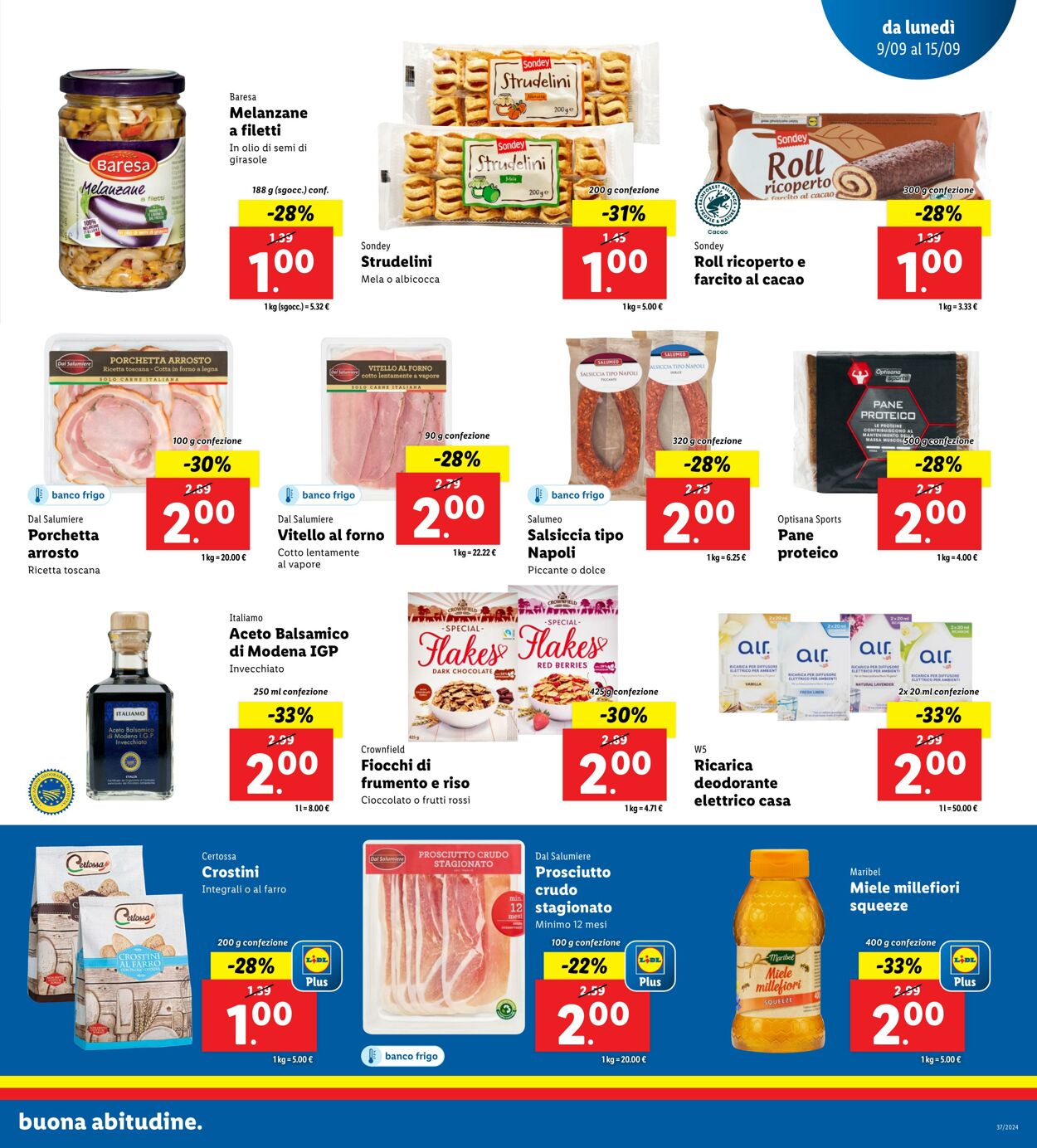 Volantino Lidl 09.09.2024 - 15.09.2024