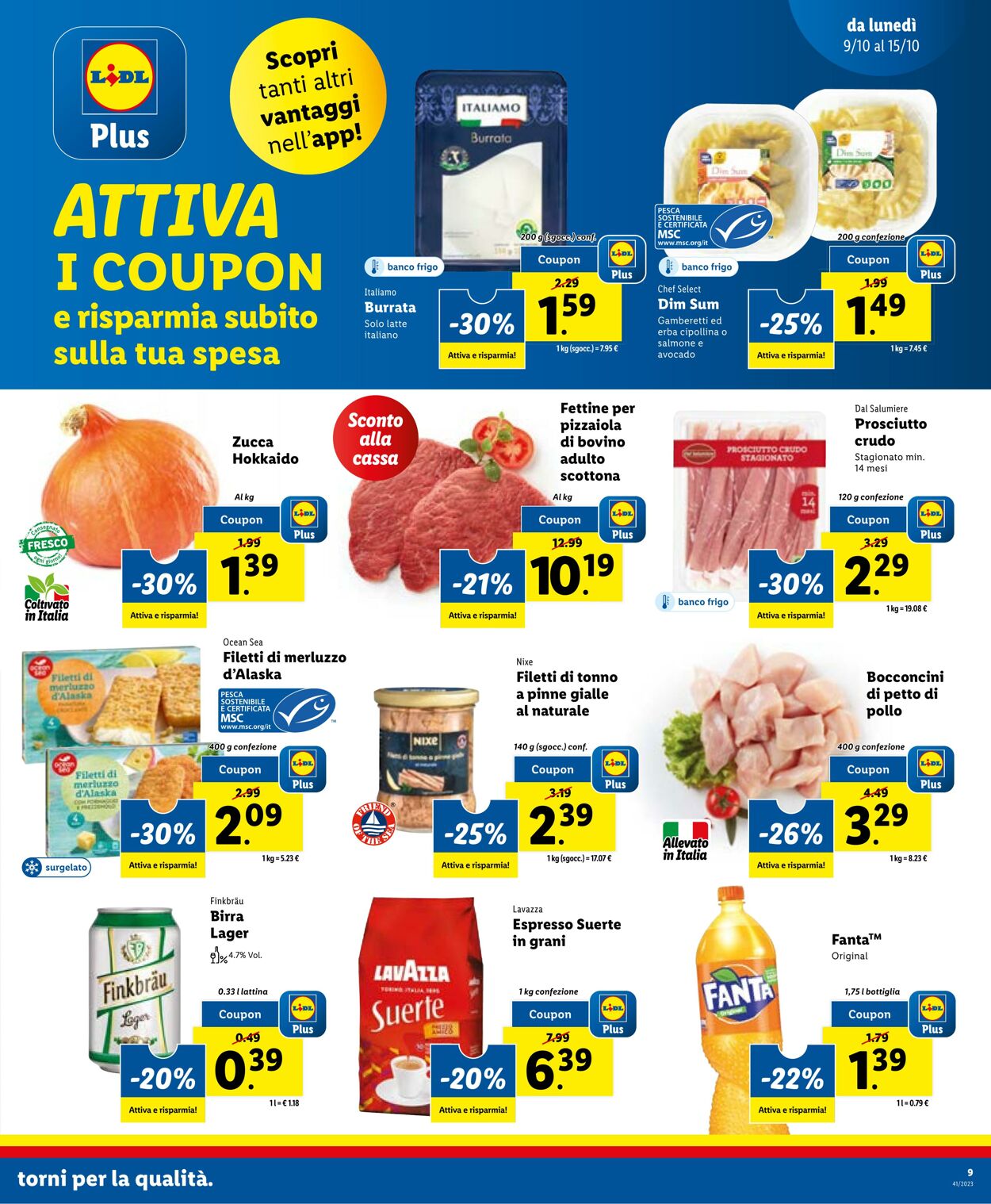 Volantino Lidl 09.10.2023 - 15.10.2023