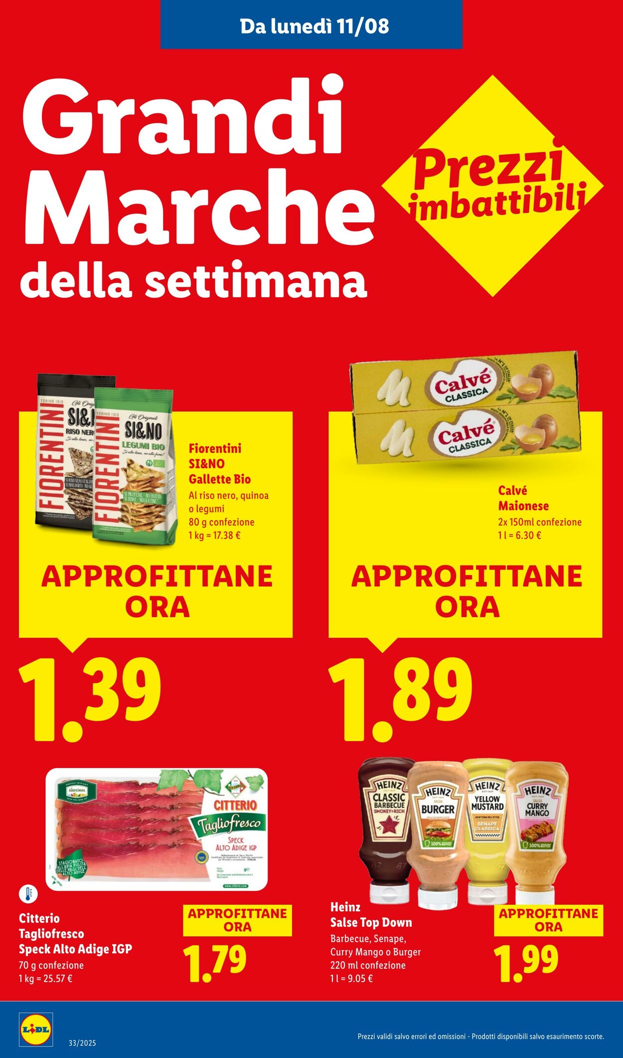 Volantino Lidl 11.08.2025 - 17.08.2025