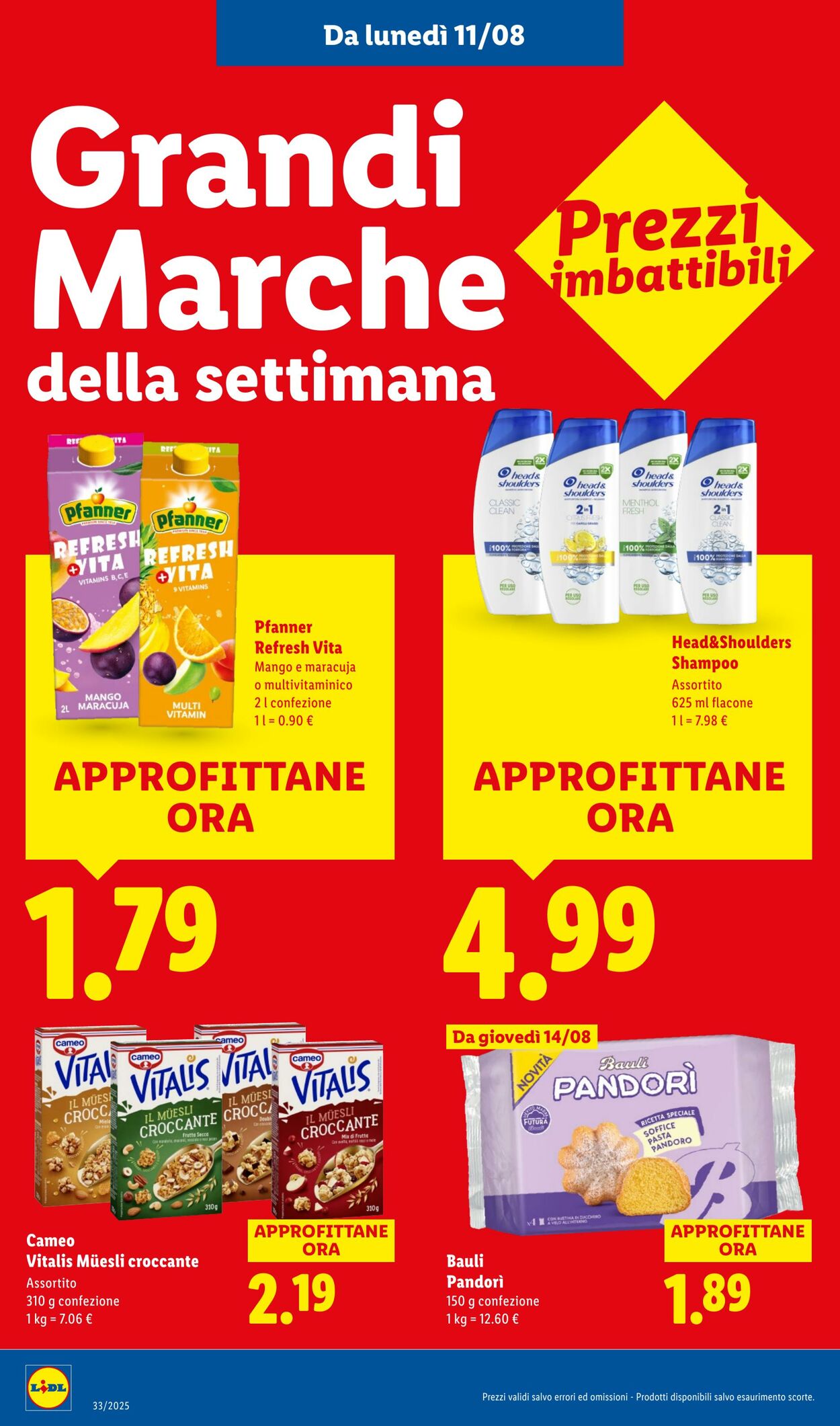 Volantino Lidl 11.08.2025 - 17.08.2025