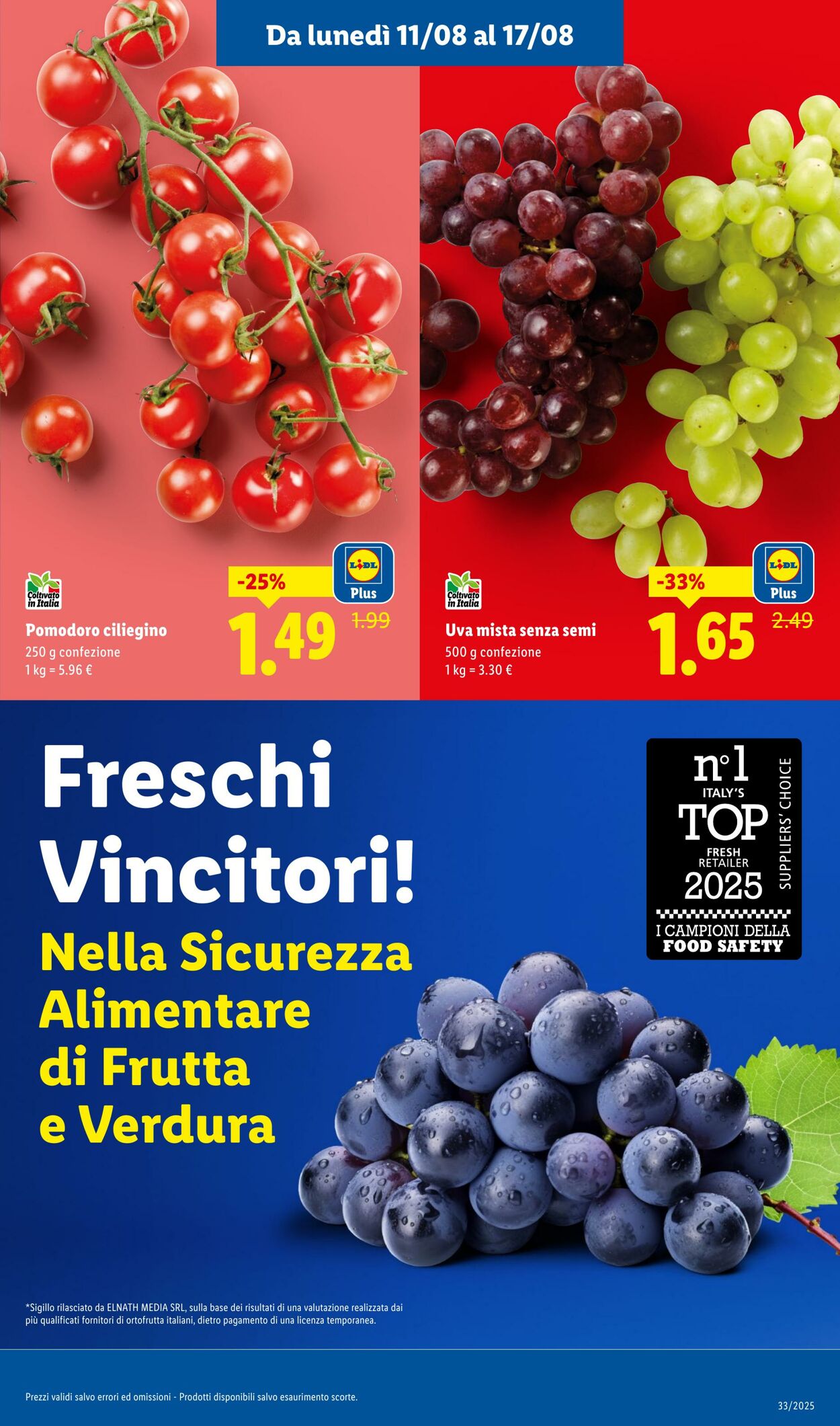 Volantino Lidl 11.08.2025 - 17.08.2025