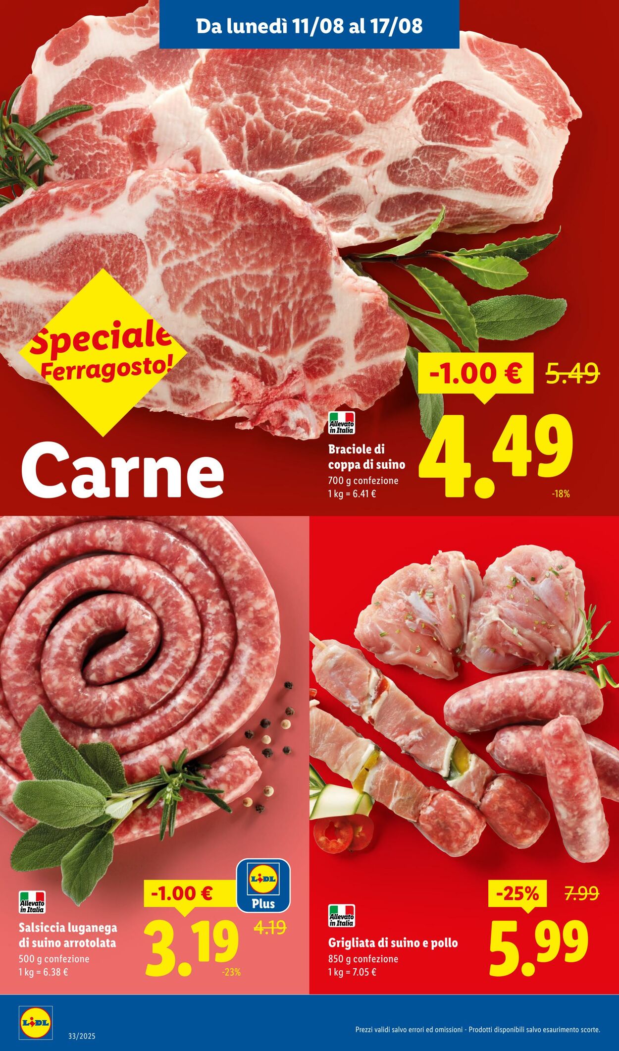 Volantino Lidl 11.08.2025 - 17.08.2025