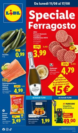 Volantino Lidl 11.08.2025 - 17.08.2025