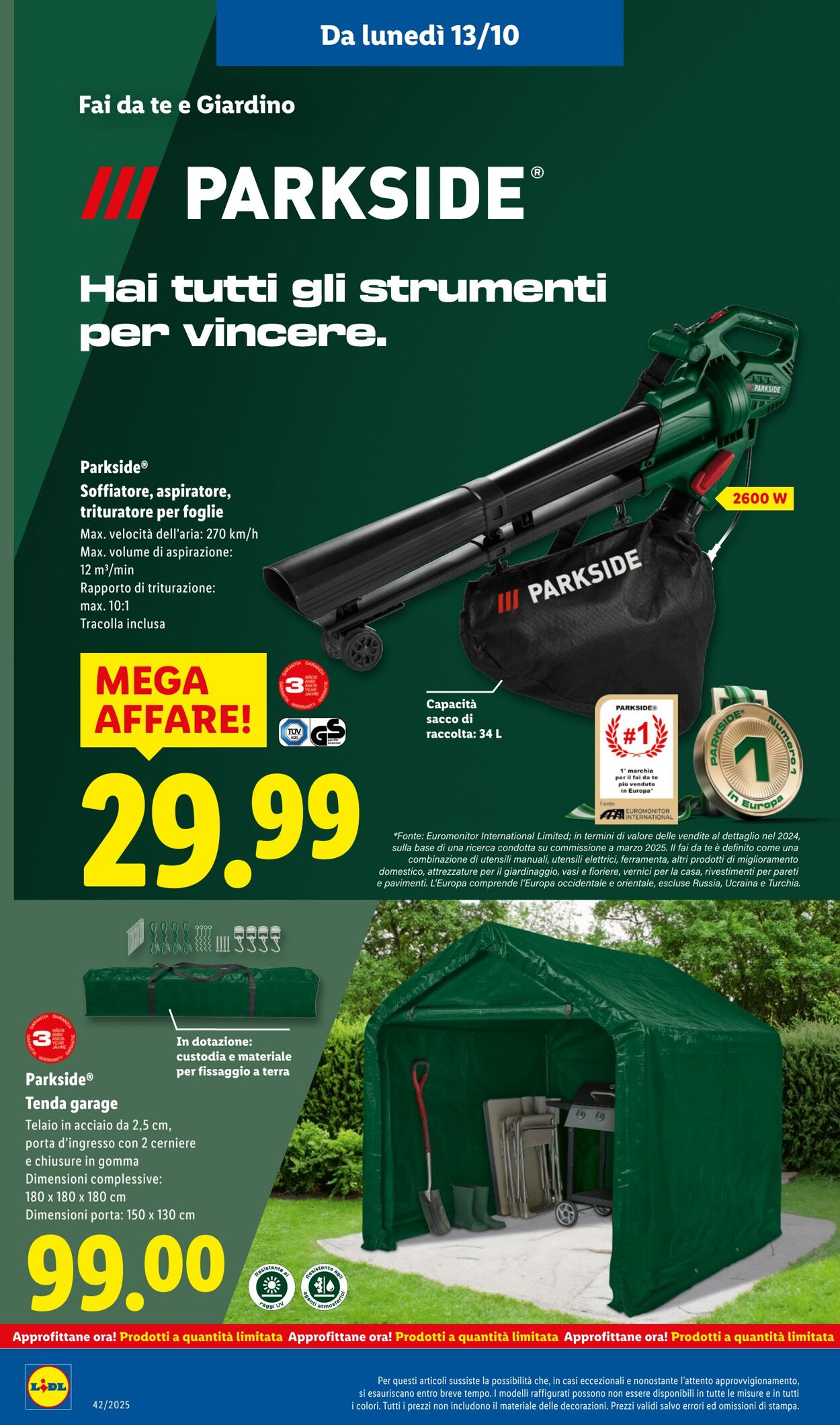 Volantino Lidl 13.10.2025 - 19.10.2025
