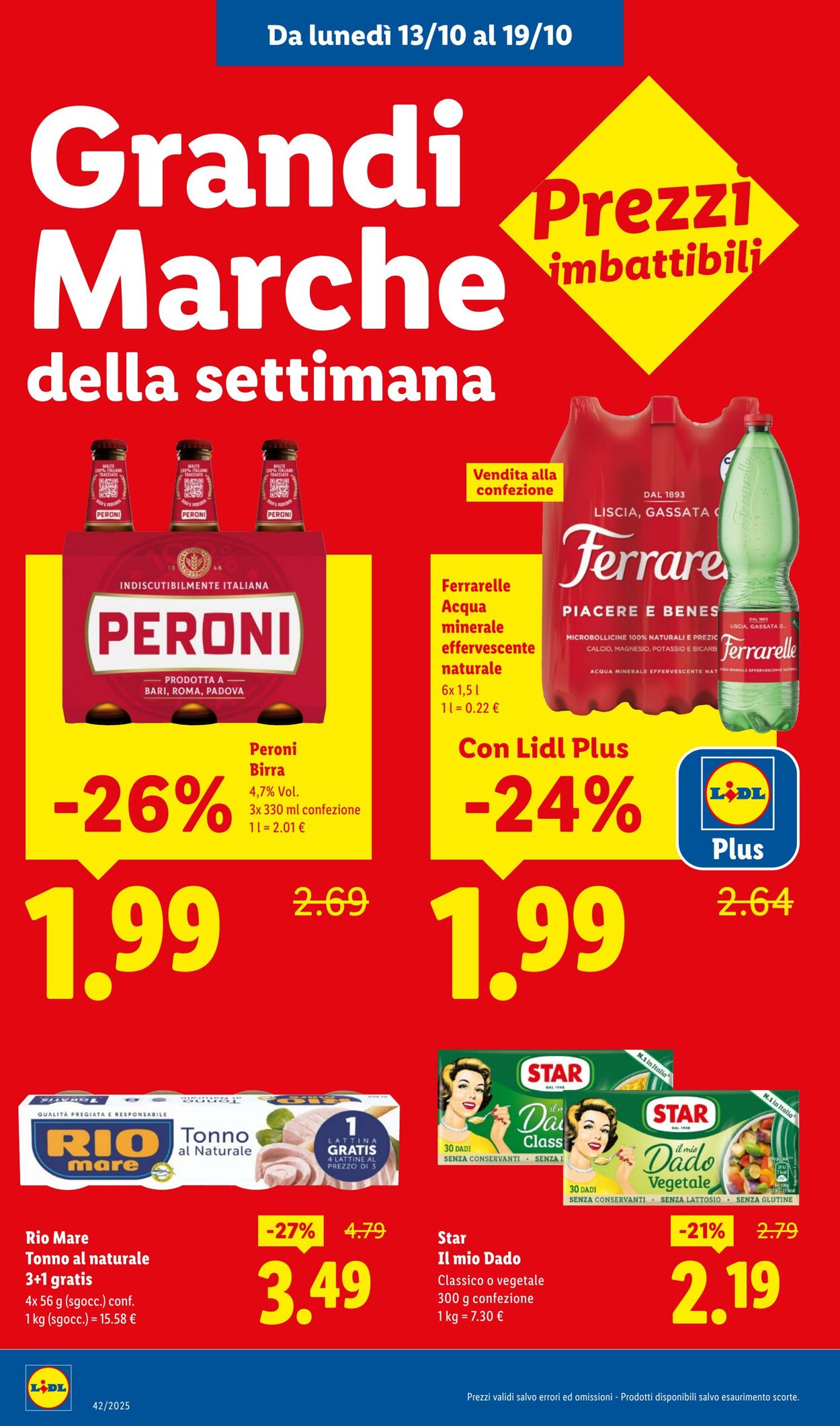 Volantino Lidl 13.10.2025 - 19.10.2025