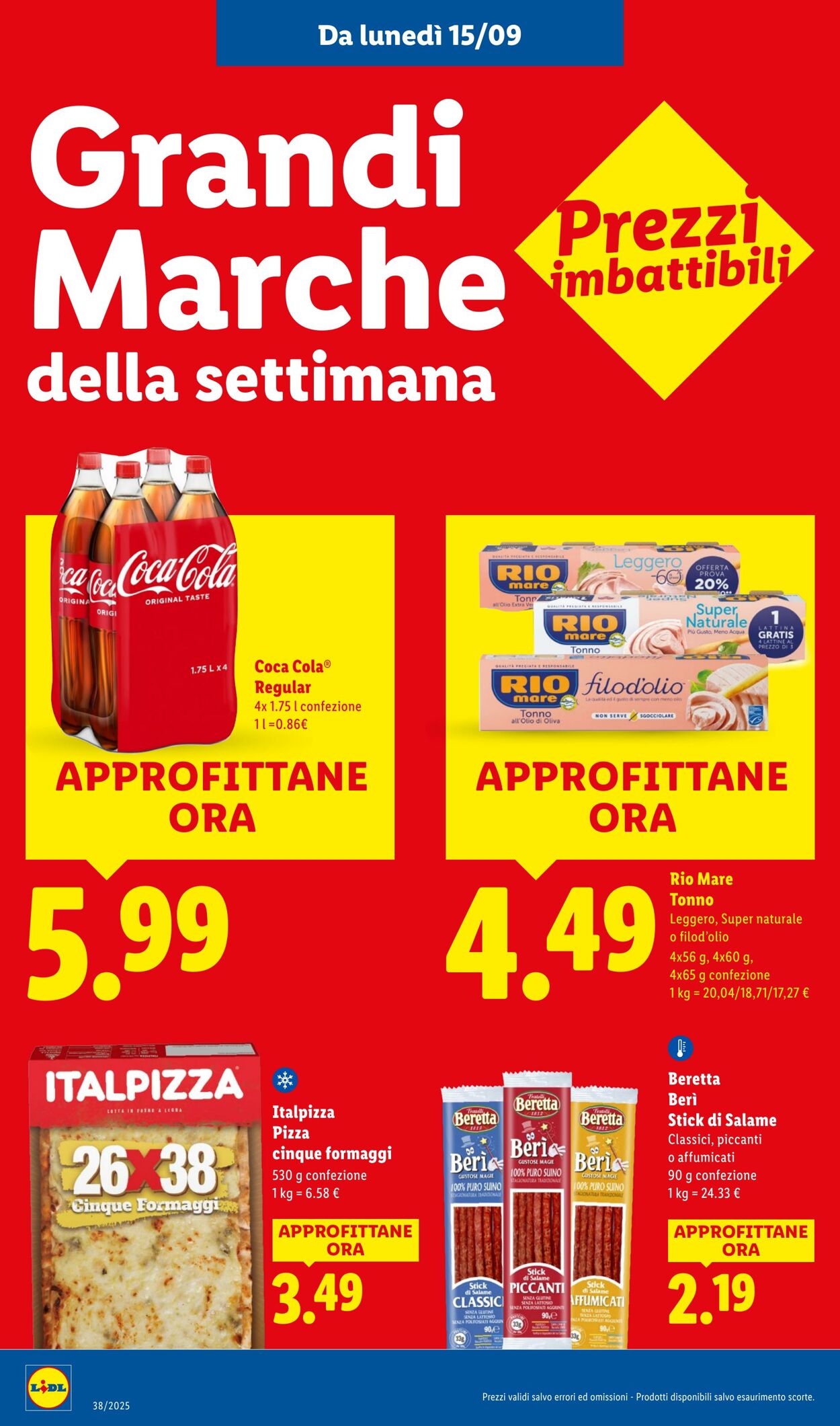 Volantino Lidl 15.09.2025 - 21.09.2025