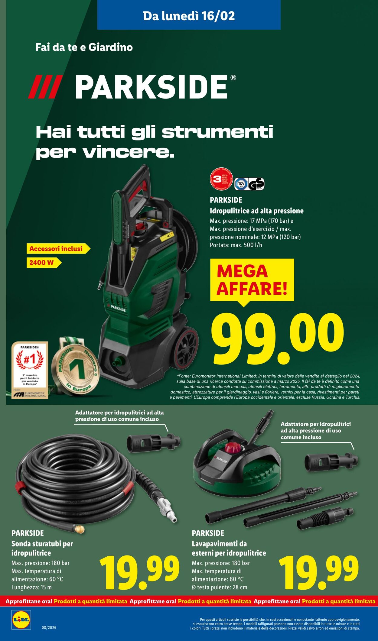 Volantino Lidl 16.02.2026 - 22.02.2026