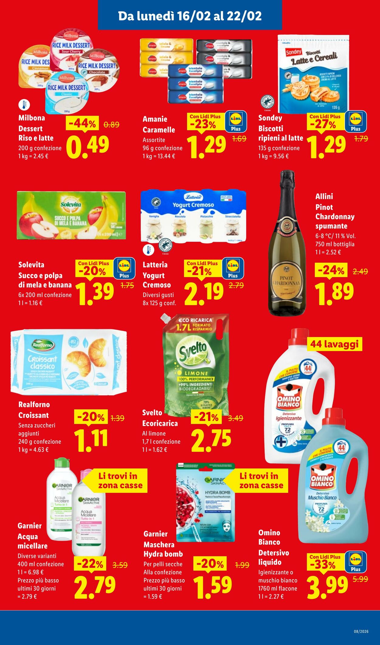 Volantino Lidl 16.02.2026 - 22.02.2026