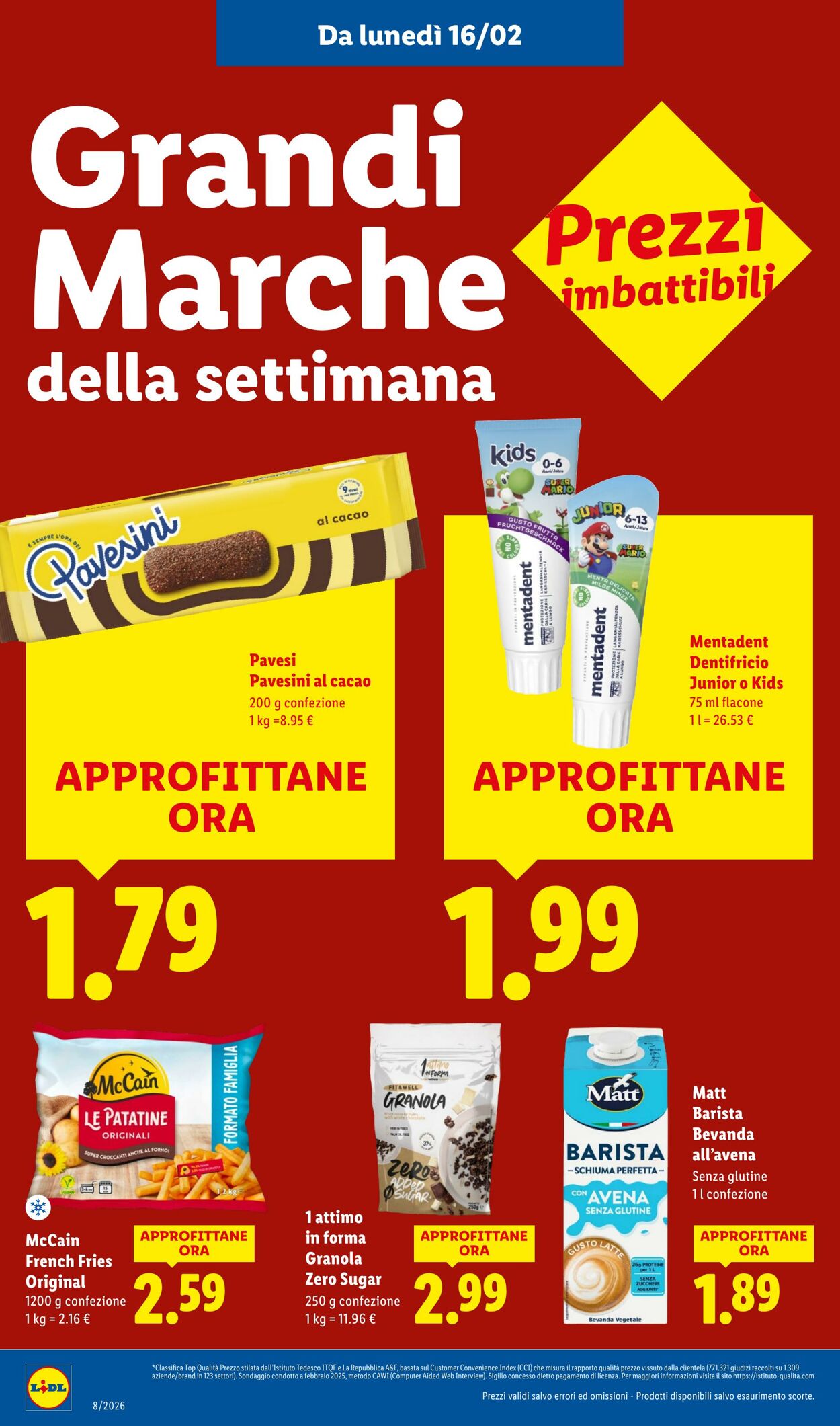 Volantino Lidl 16.02.2026 - 22.02.2026