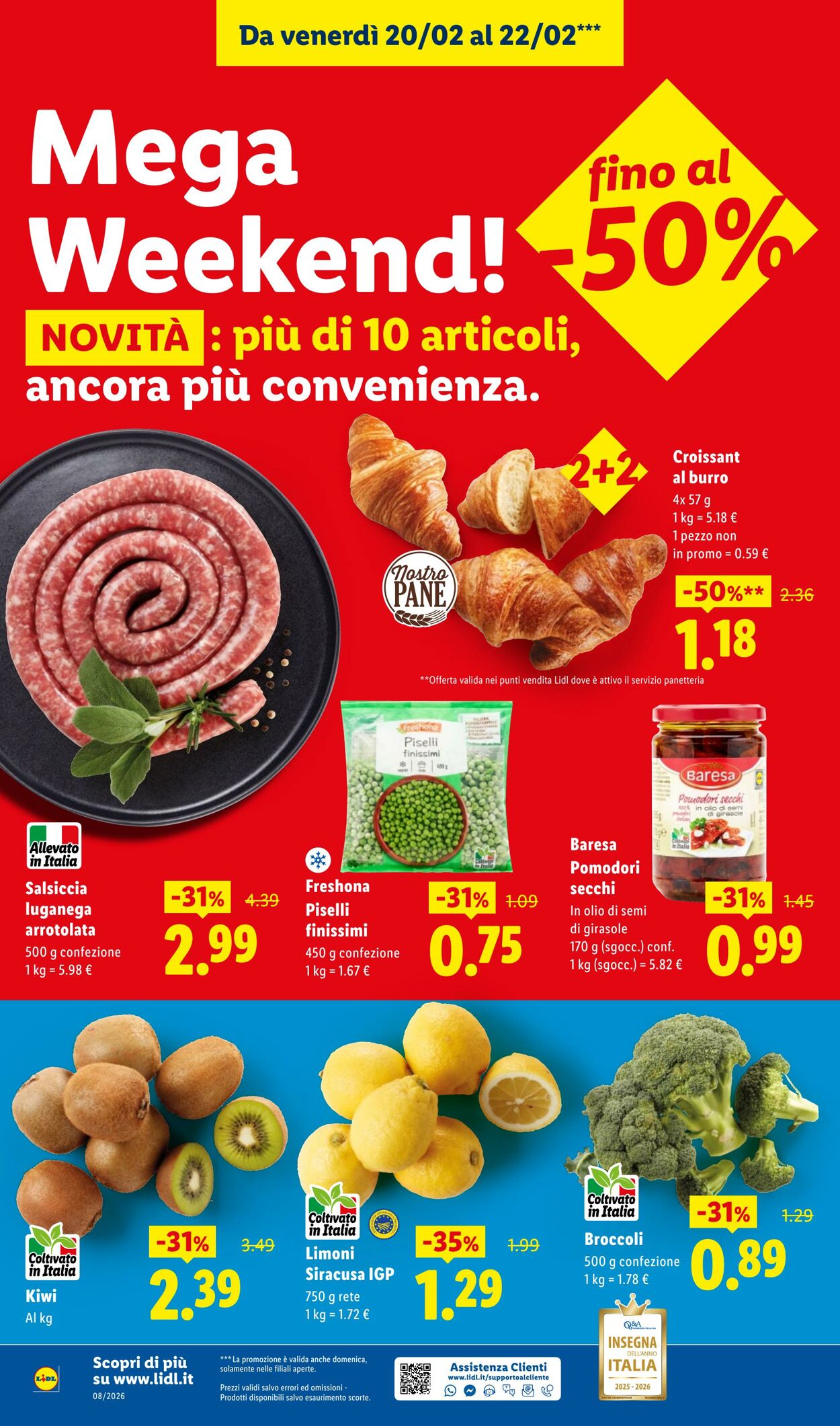 Volantino Lidl 16.02.2026 - 22.02.2026