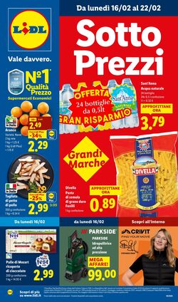 Volantino Lidl 16.02.2026 - 22.02.2026