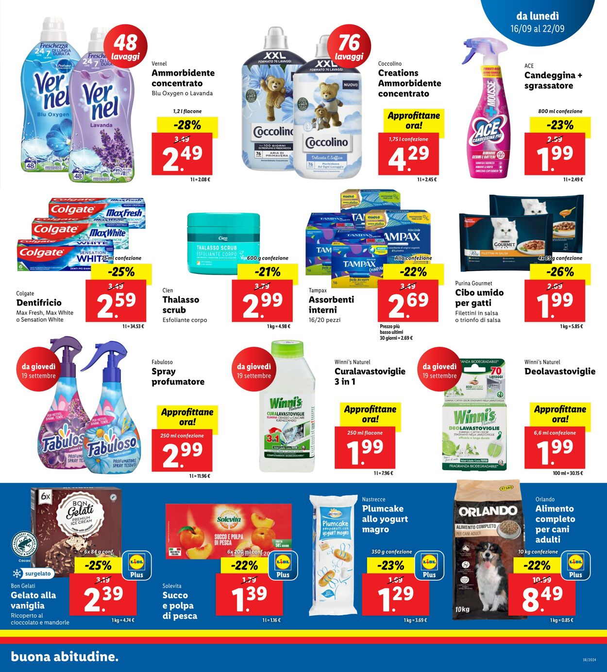 Volantino Lidl 16.09.2024 - 22.09.2024