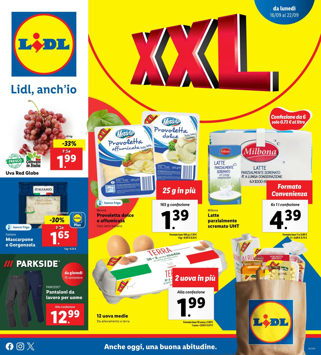 Volantino Lidl - Offerte valide dal 16/09 al 22/09 Volantino settimanale - Lidl Italia - lidl.it 16 set, 2024 - 22 set, 2024