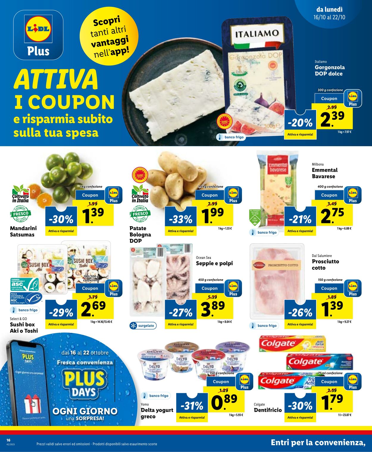 Volantino Lidl 16.10.2023 - 22.10.2023