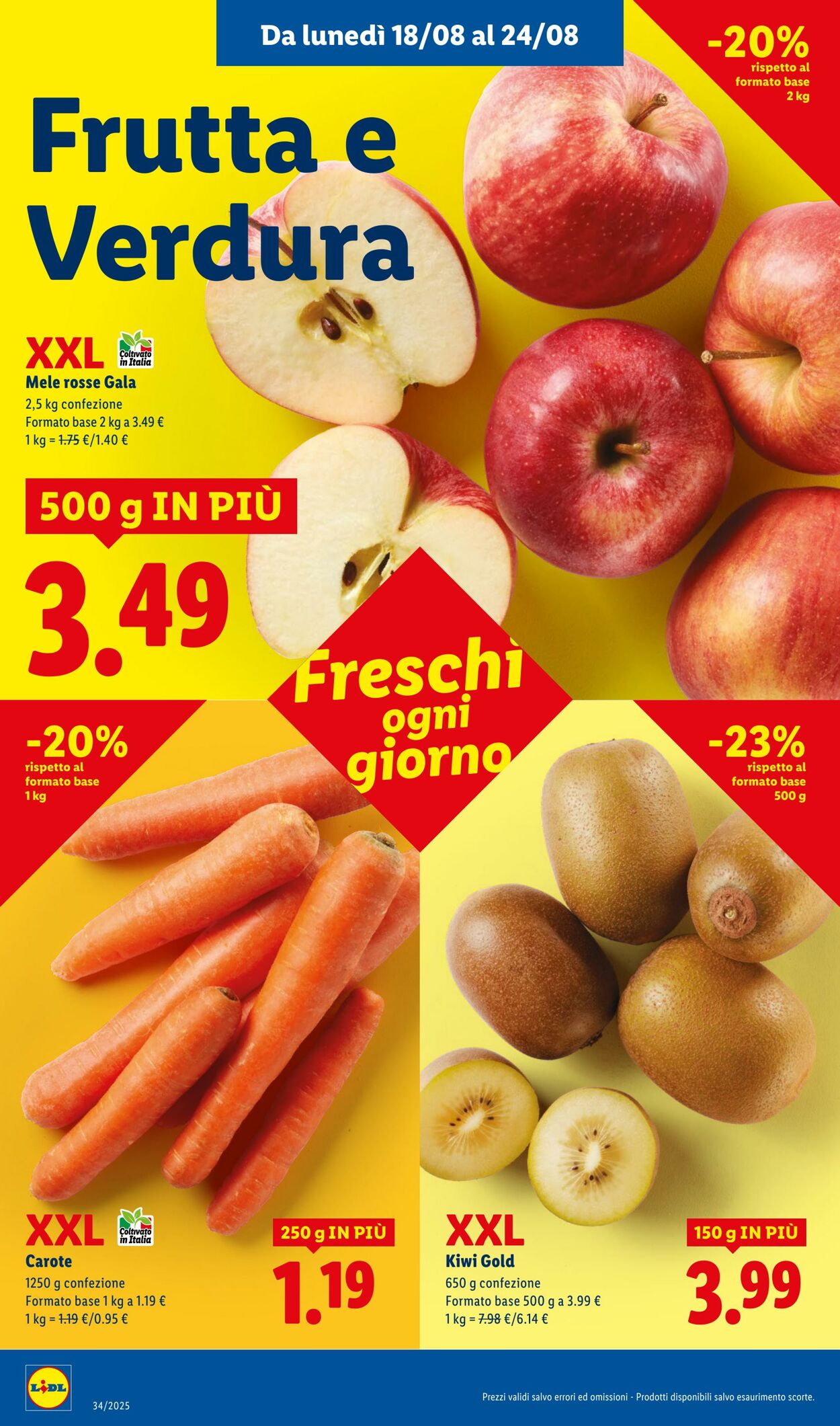 Volantino Lidl 18.08.2025 - 24.08.2025