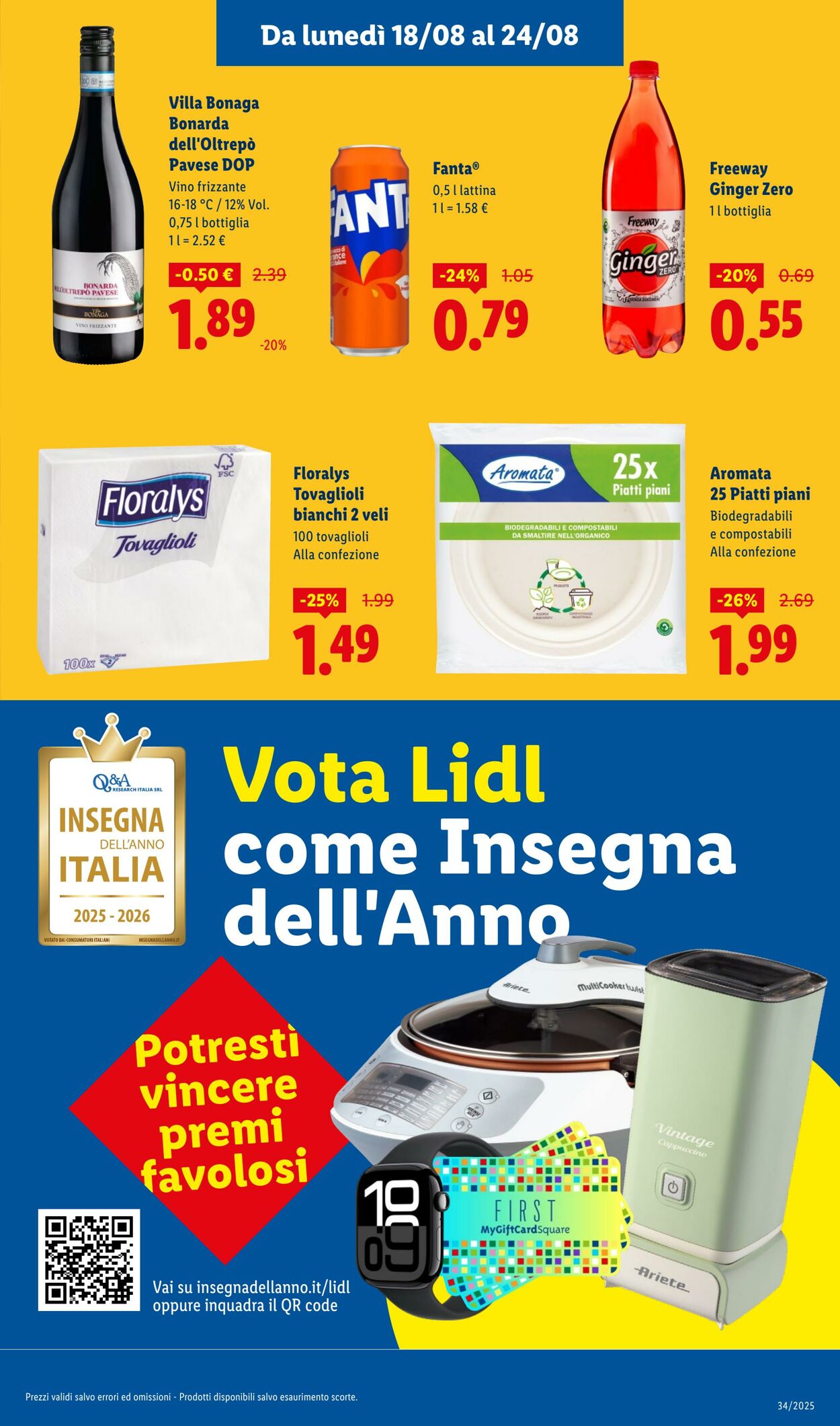 Volantino Lidl 18.08.2025 - 24.08.2025