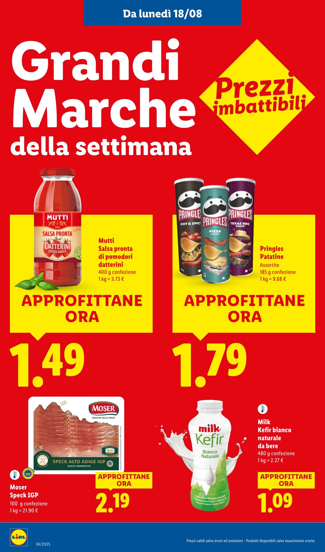 Volantino Lidl 18.08.2025 - 24.08.2025