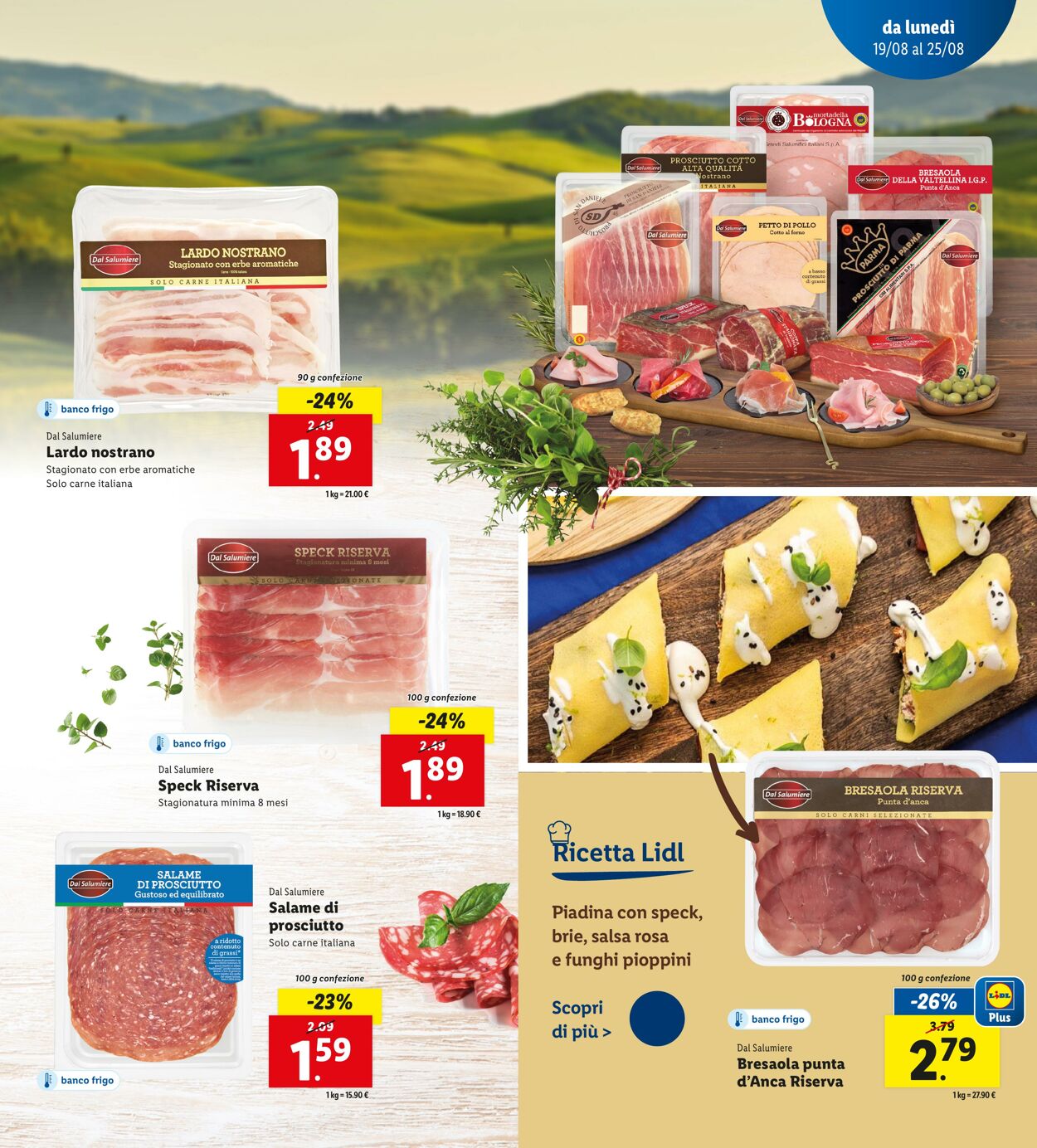 Volantino Lidl 19.08.2024 - 25.08.2024