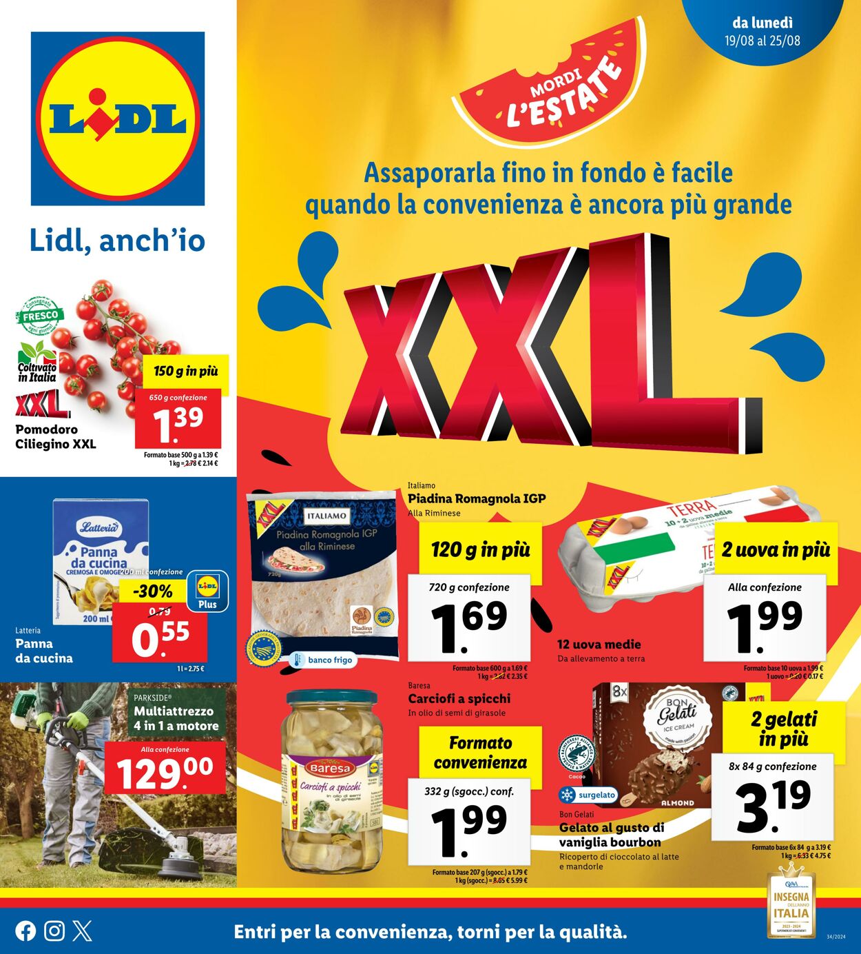 Lidl Volantino Promozionale - Valido da 19.08 a 25.08 - Pagina N. 1 ...